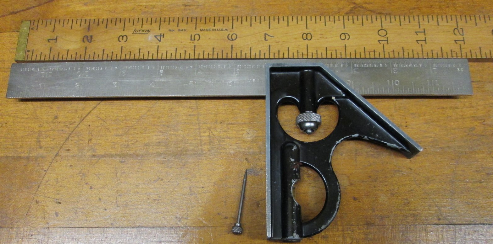 Lufkin Combination Square 12 inch Blade No. 4 Grad.