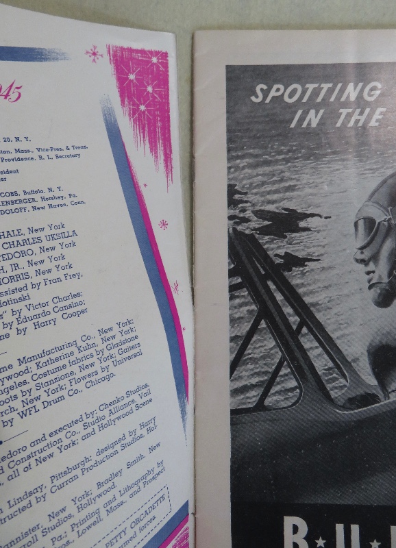 Original 1945 Sexy George Petty Pin Up Girl Ice Capades Program