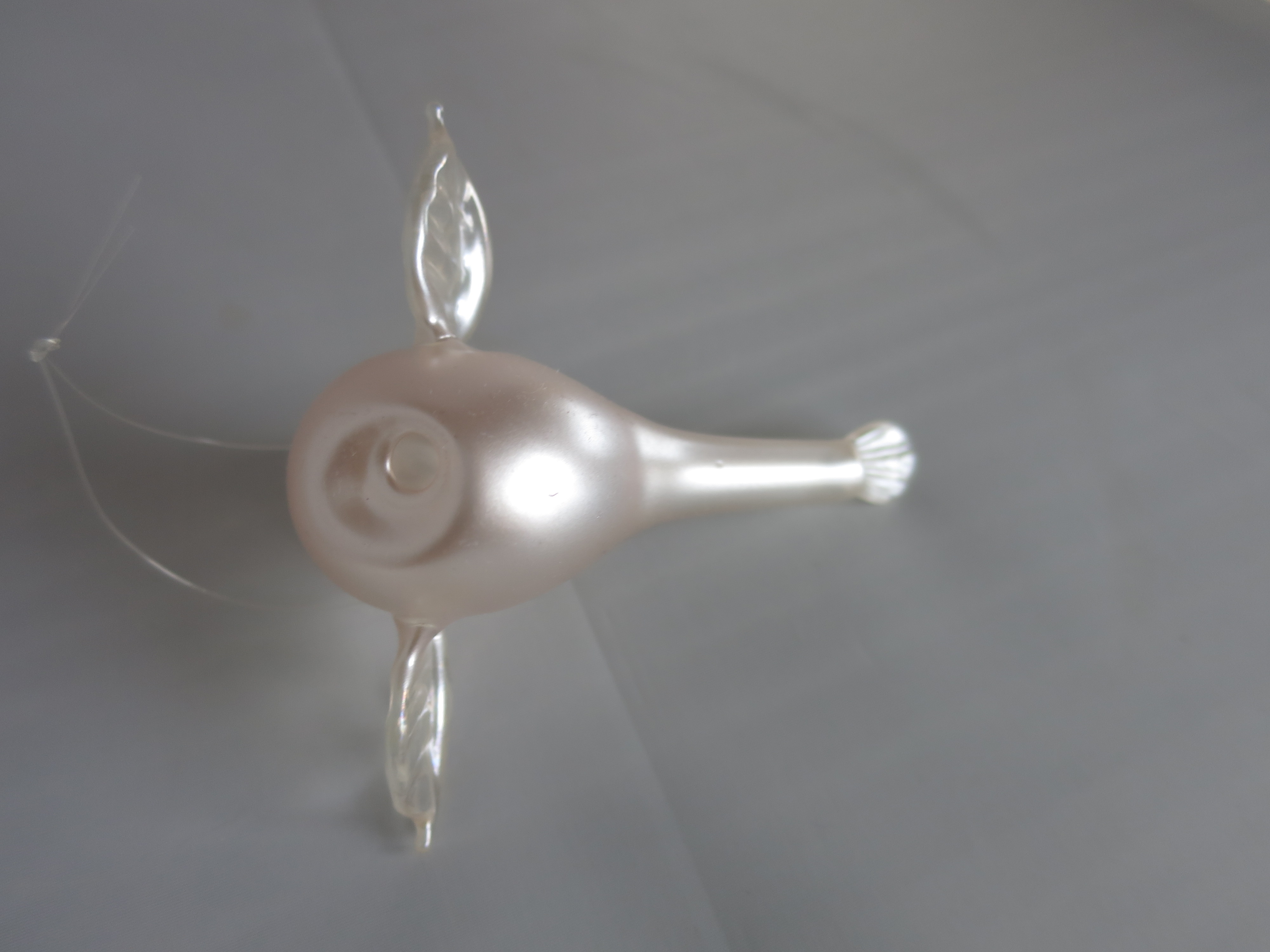 Blown Glass Bird Light Ornament