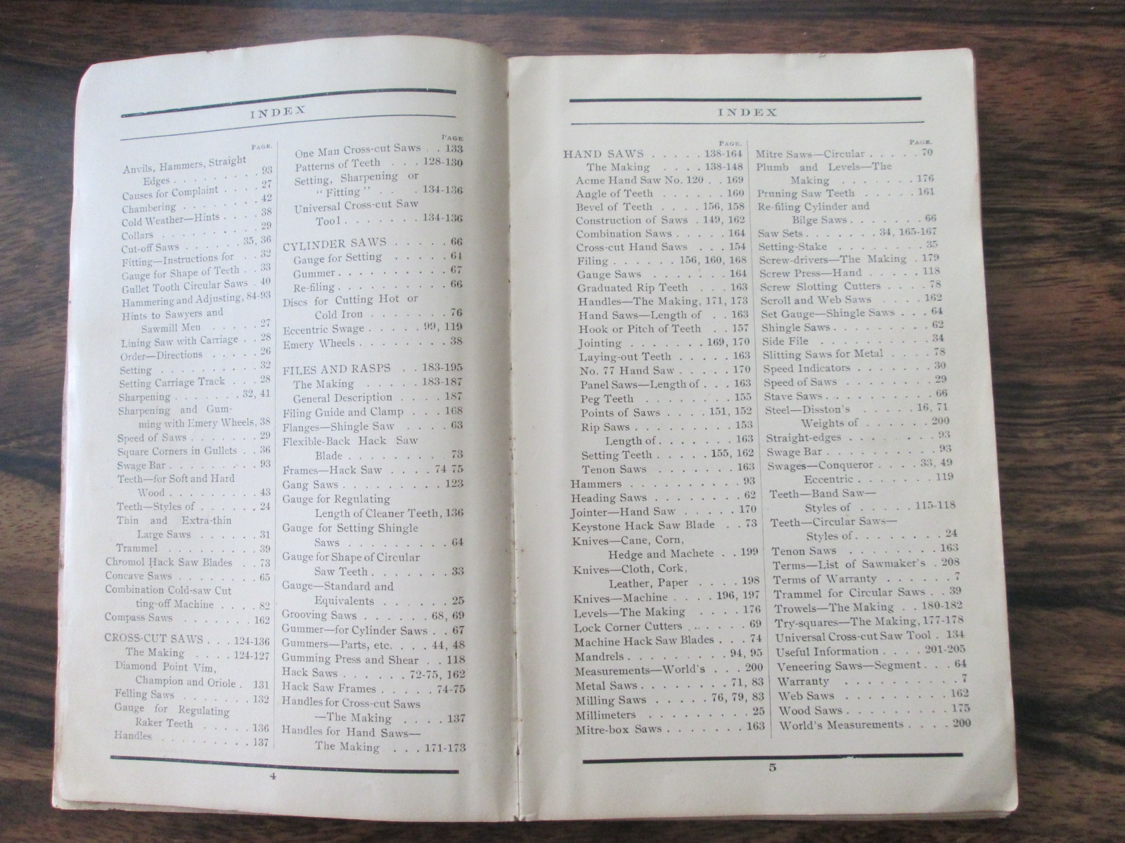 Disston Handbook on Saws 1907 First Edition