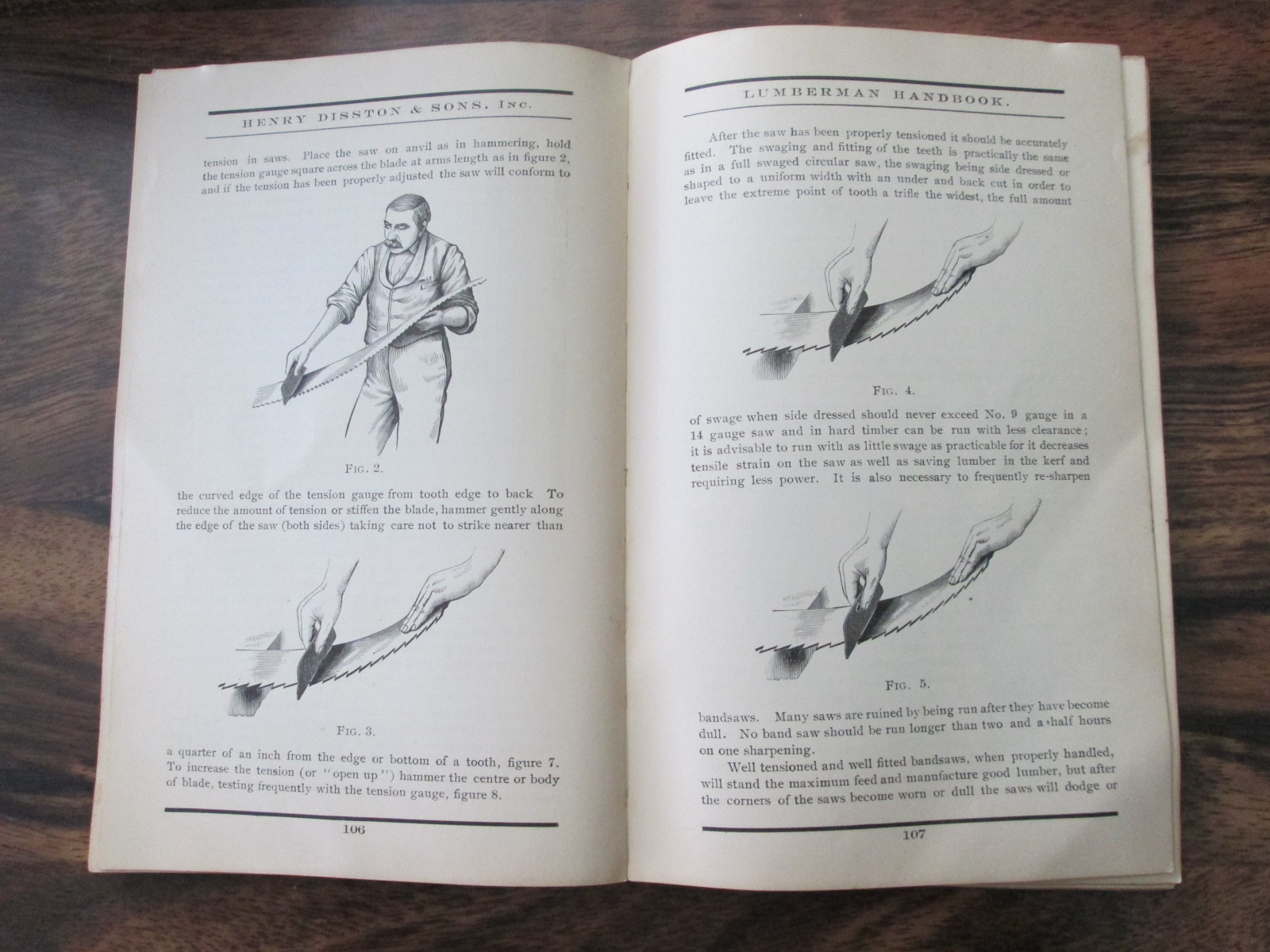 Disston Handbook on Saws 1907 First Edition