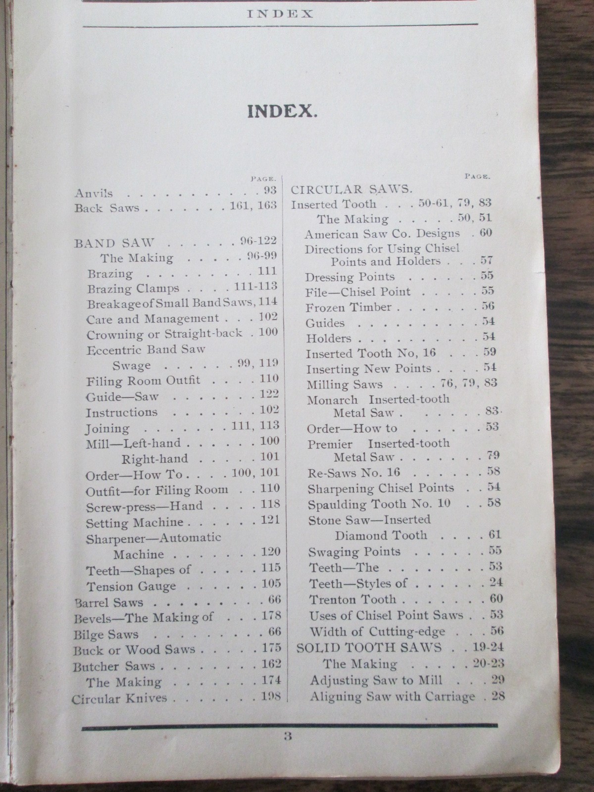 Disston Handbook on Saws 1907 First Edition
