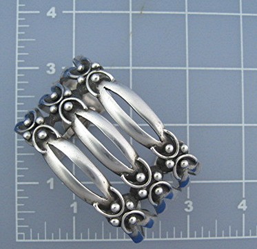 Taxco Mexico Sterling Silver Bracelet R CHAVARRIETA