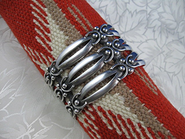 Taxco Mexico Sterling Silver Bracelet R CHAVARRIETA
