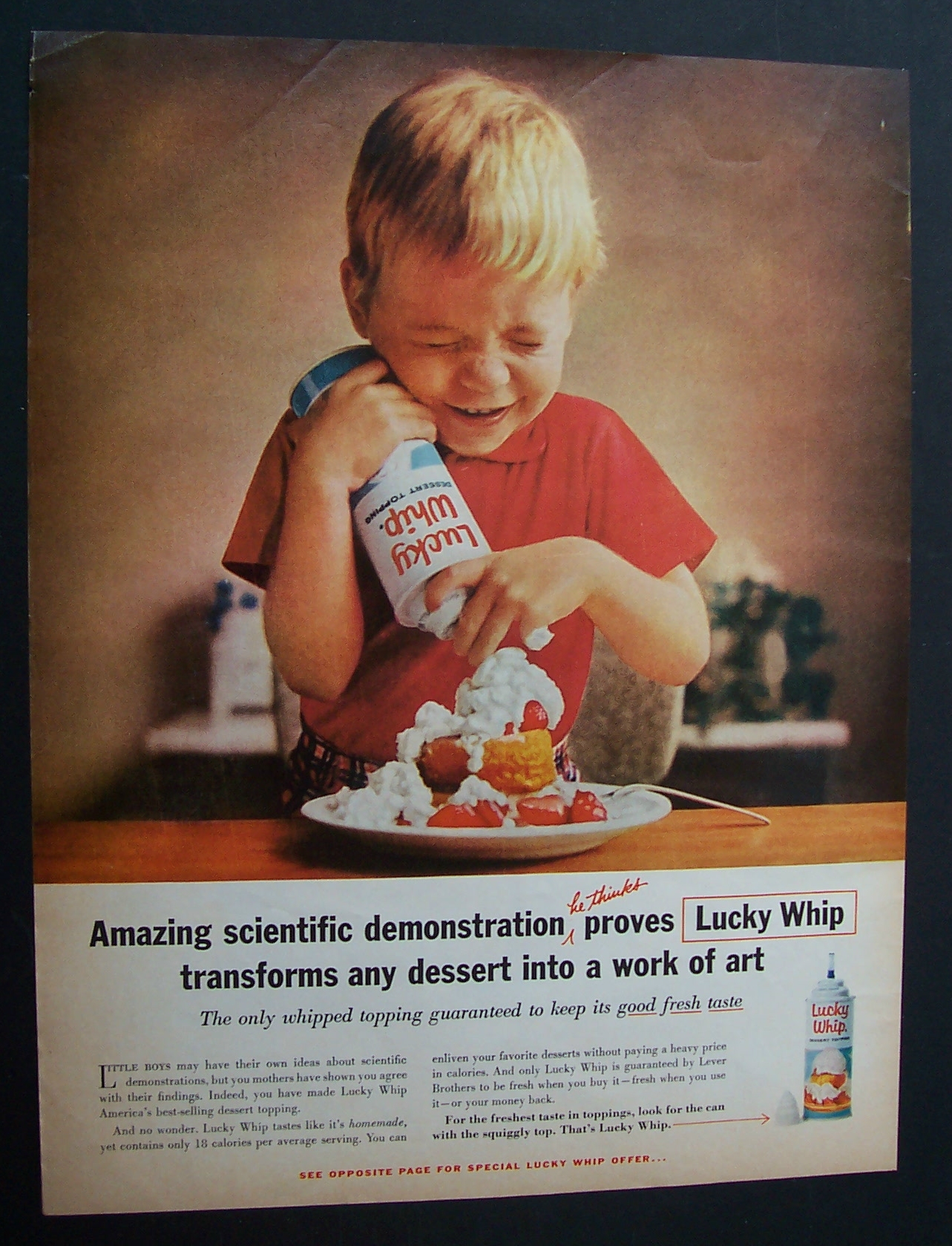 1961  Lucky  Whip  Dessert  Topping