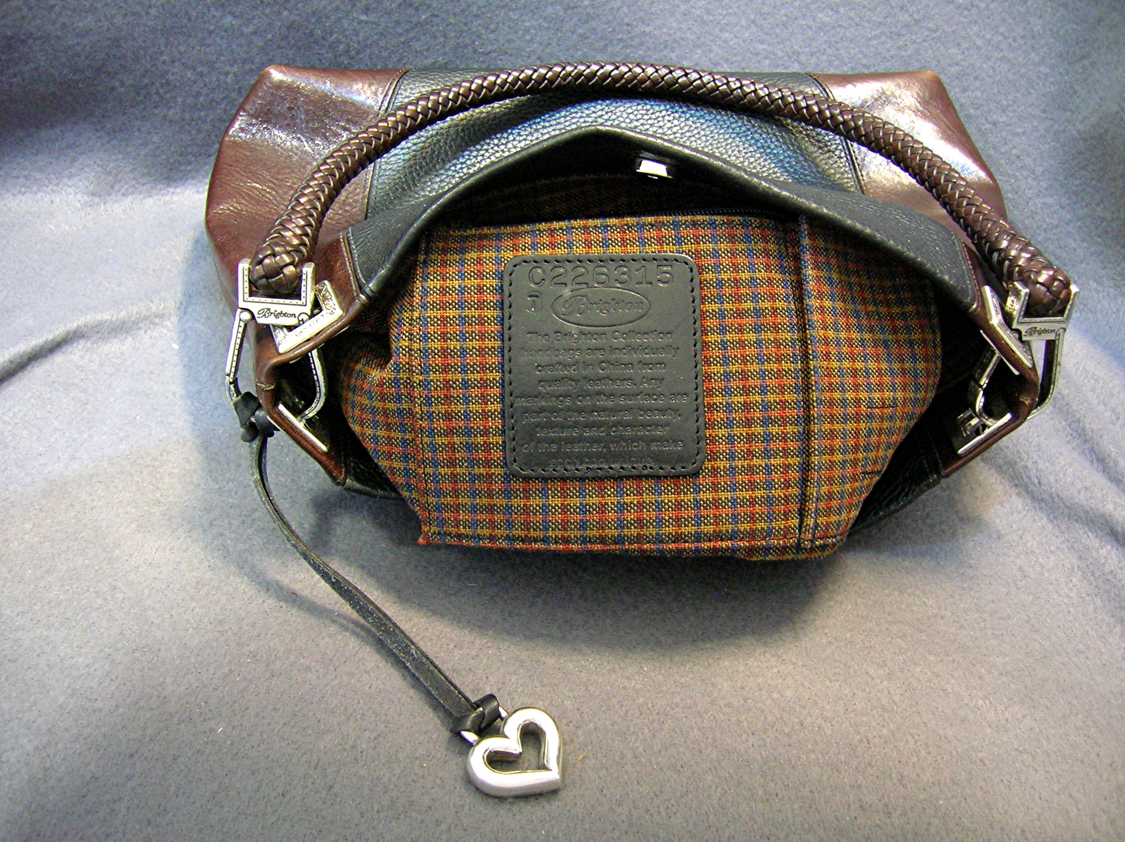 Brighton Black and brown Leather Bag