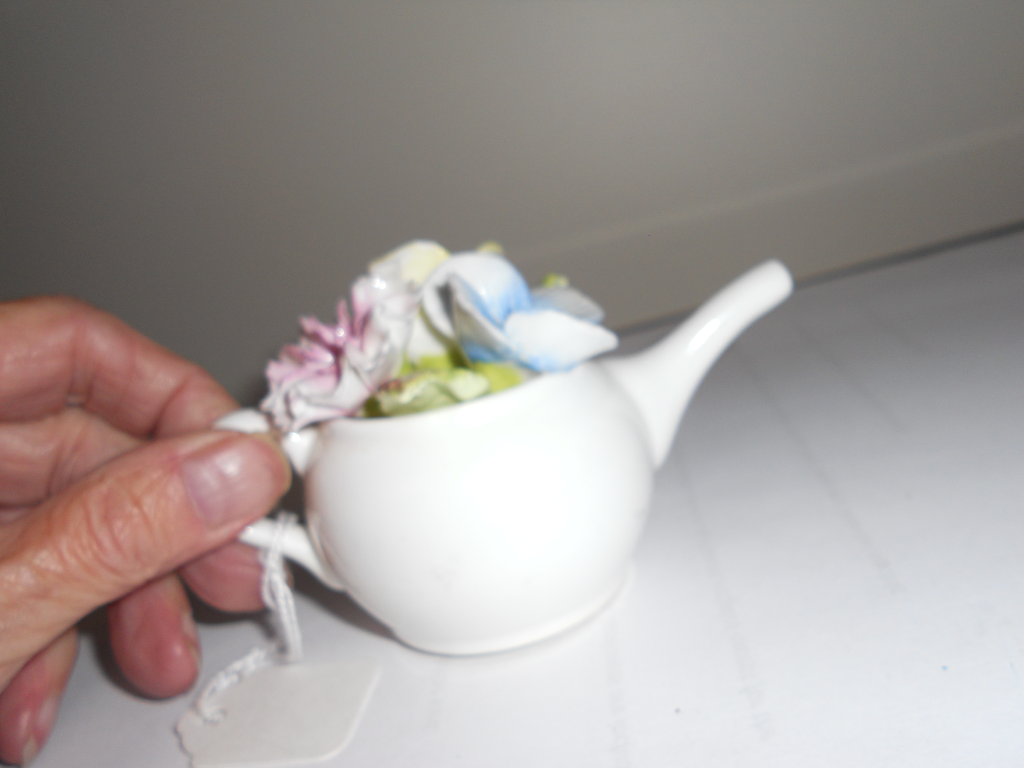 Coalport Teapot Flower Arrangement Figurine