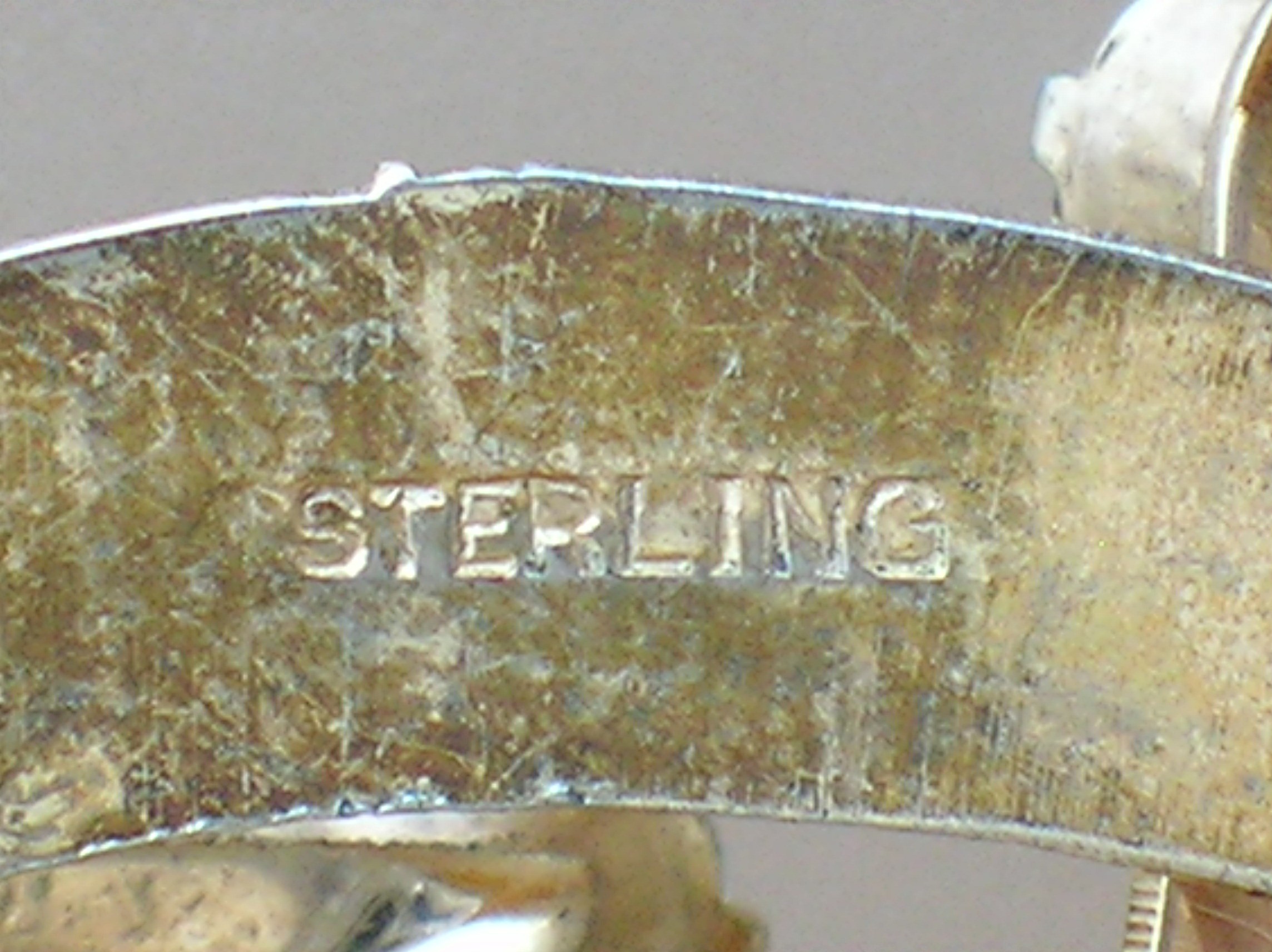Sterling Silver gold Vermeil Crystal Stars Moon Brooch