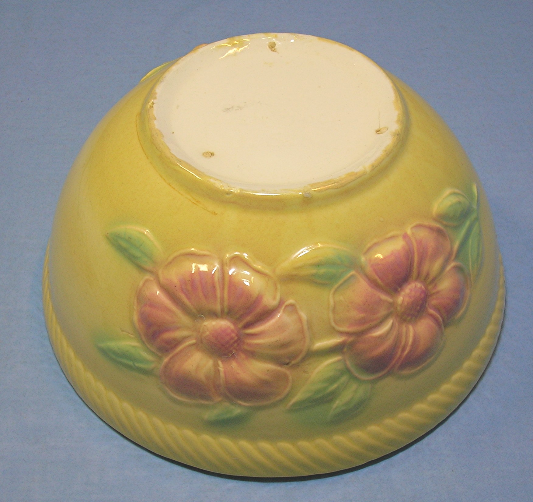 Hull Sun Glow Oven Proof Glazed Flowers mixing bowl
