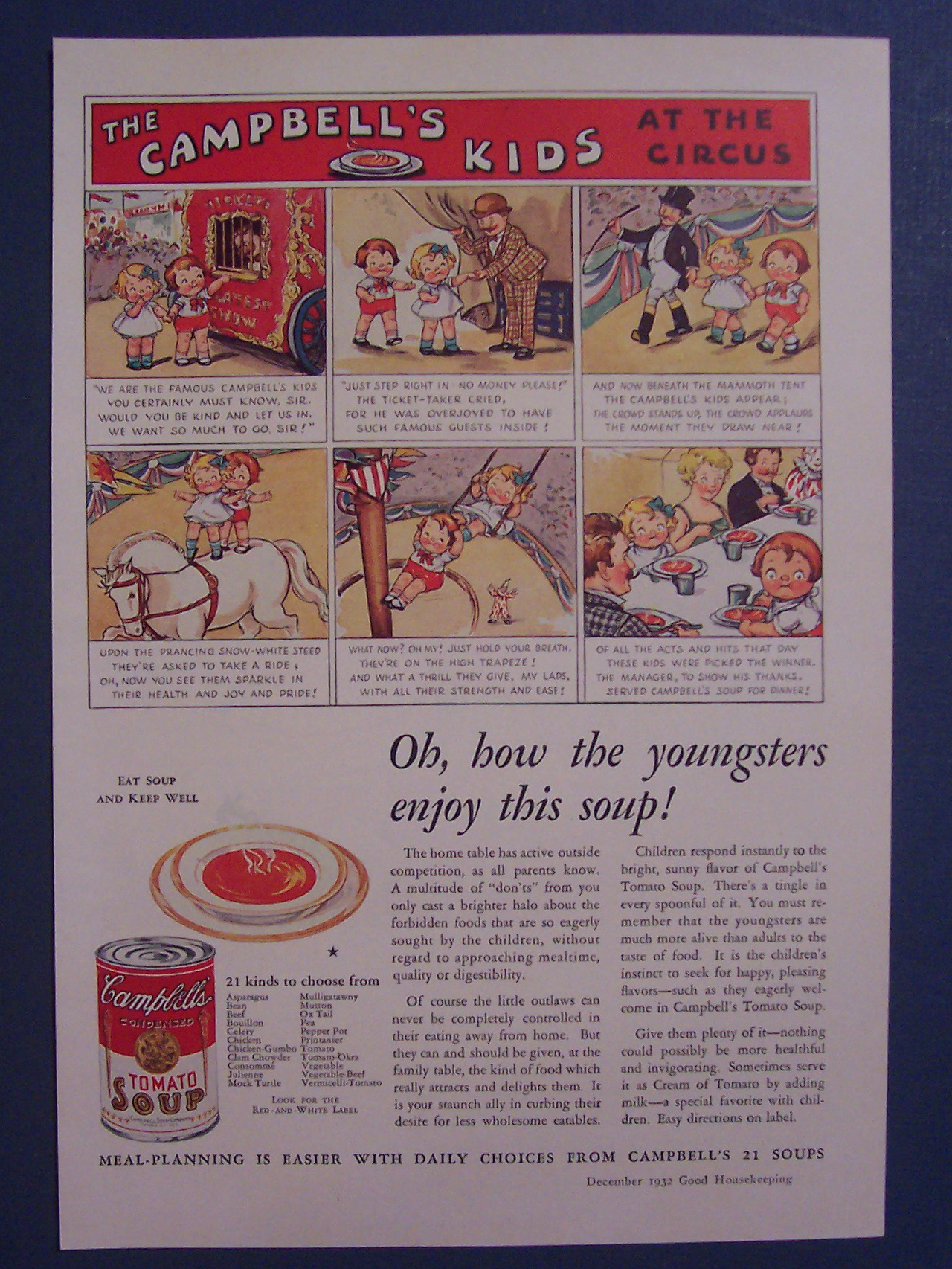 1932 Campbell's Tomato Soup w/ The Campbell Kids