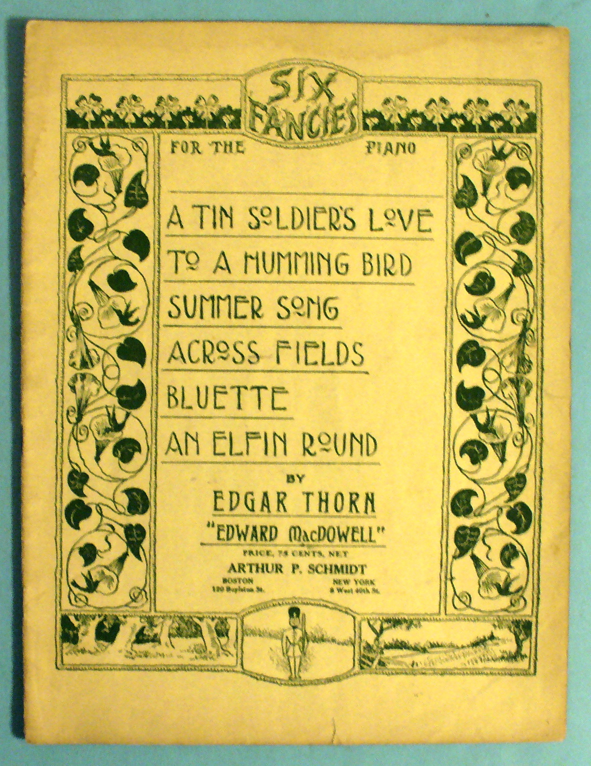 1899 Six Fancies Folio by Edgar Thorn