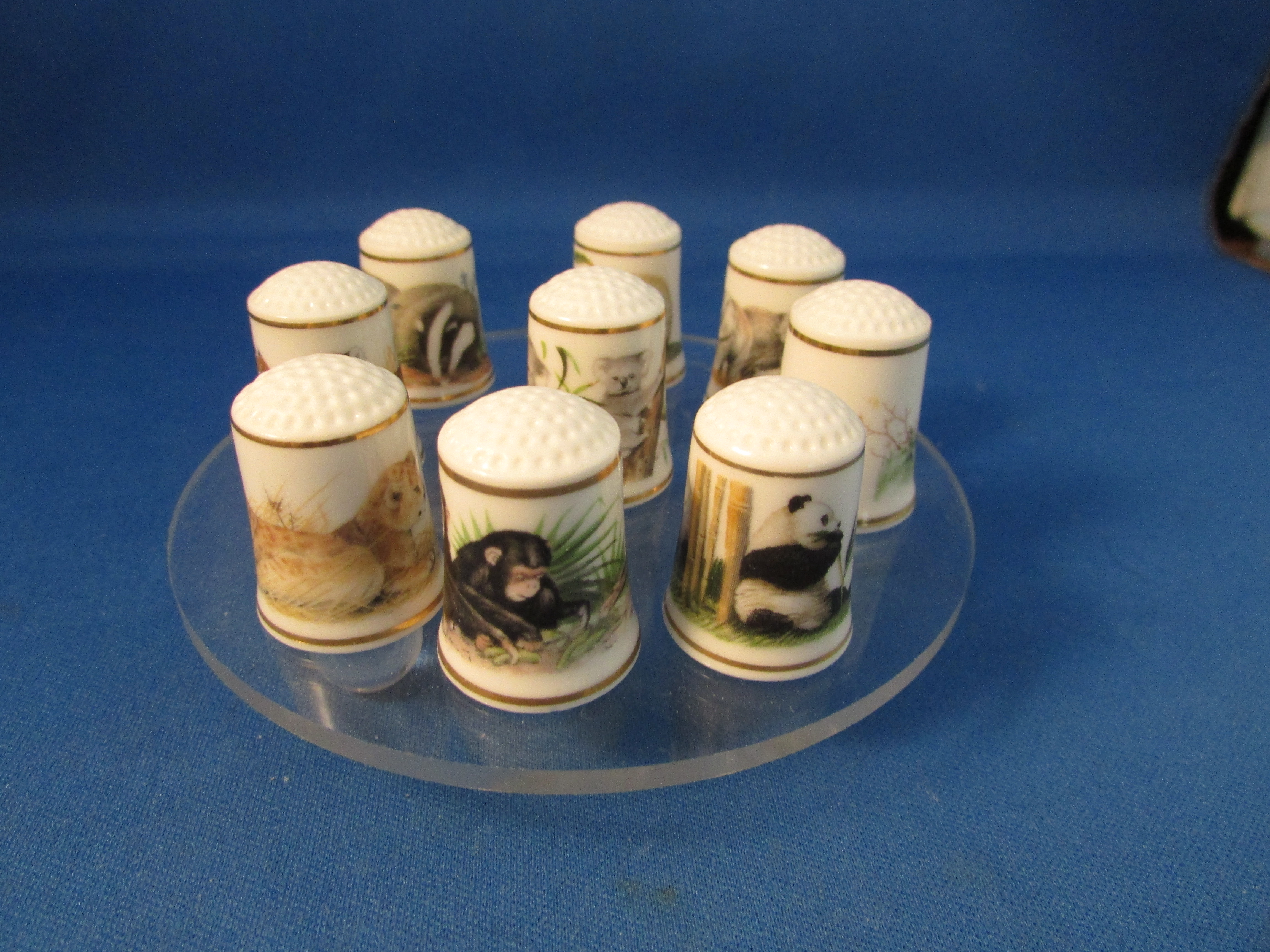 Wild Animal Thimble Collection