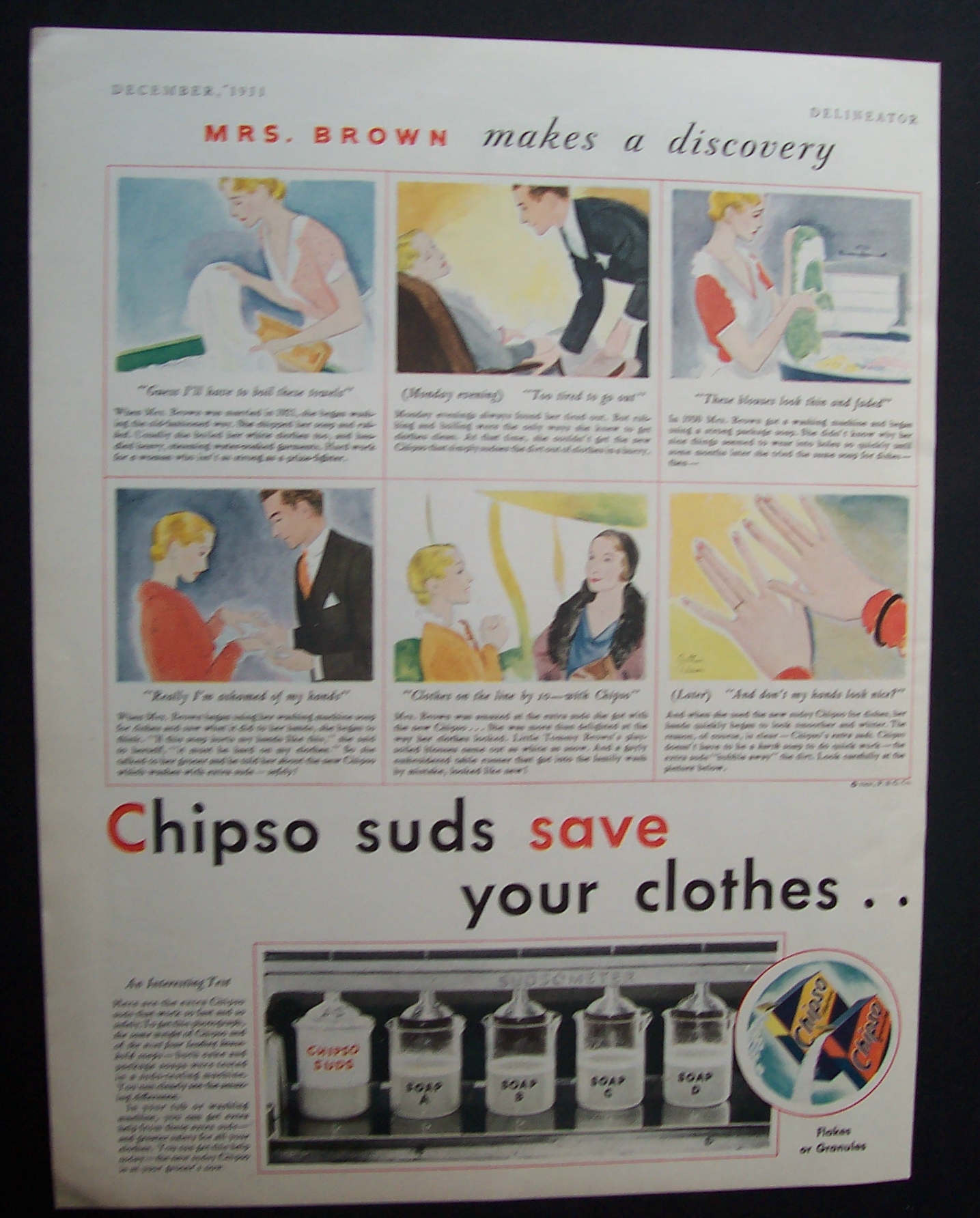1931  Chipso  Flakes  &  Granules