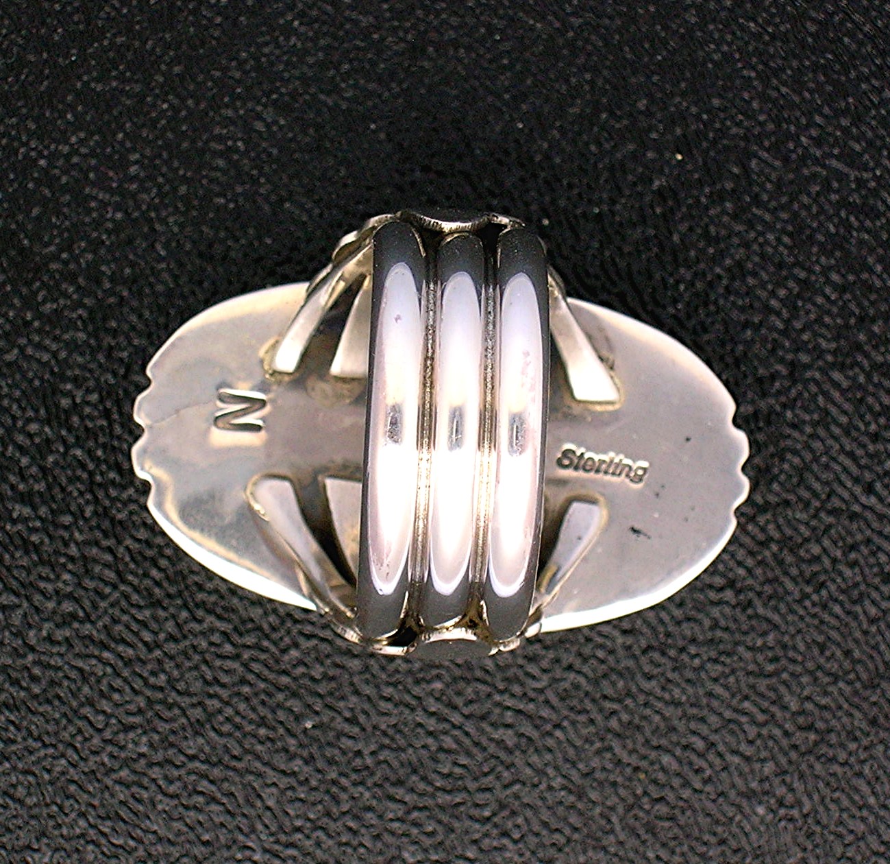 Navajo Sterling Silver Turquoise Ring STANLEY CURLEY