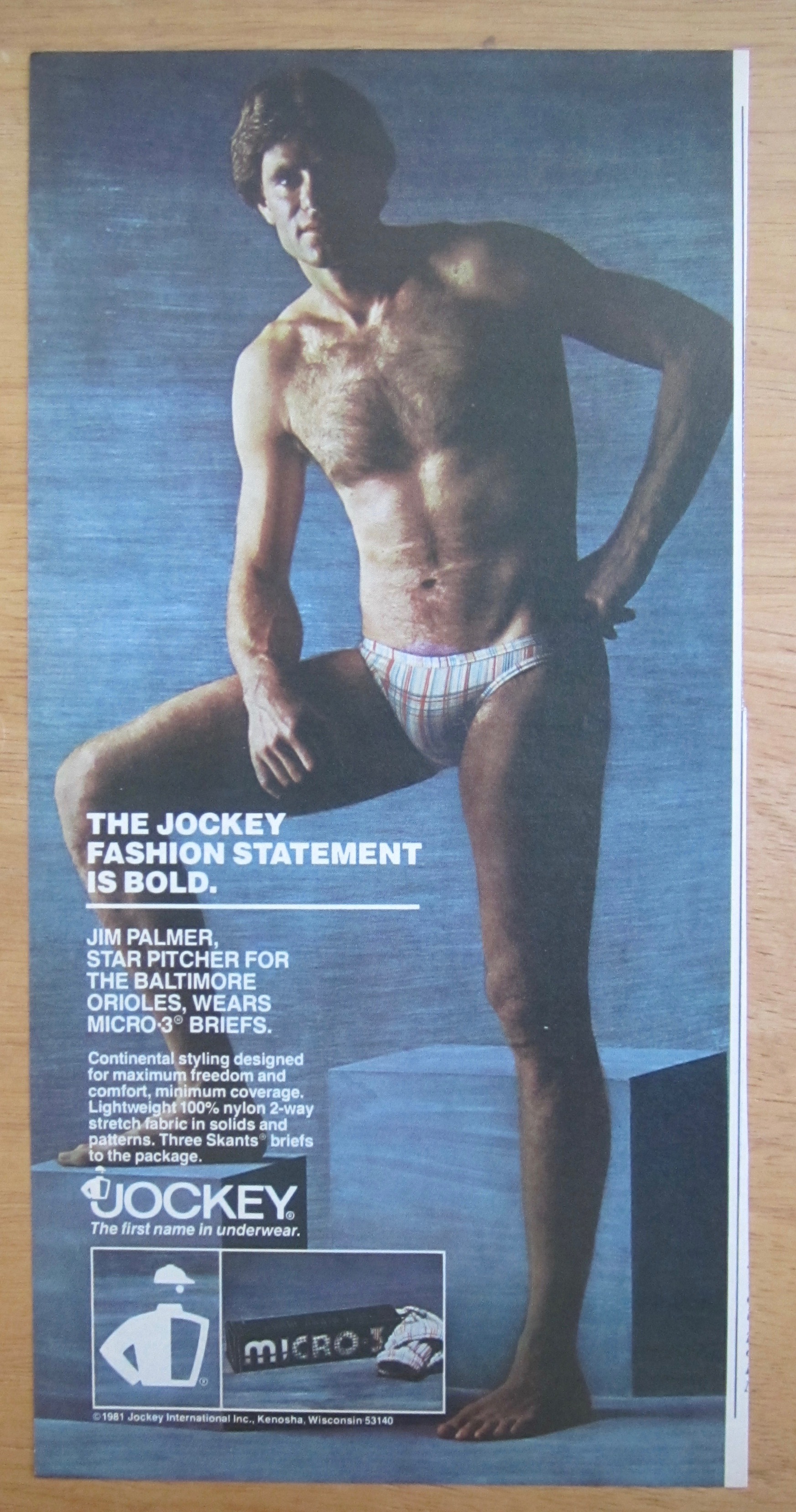 1981 Jockey Underwear with Jim Palmer