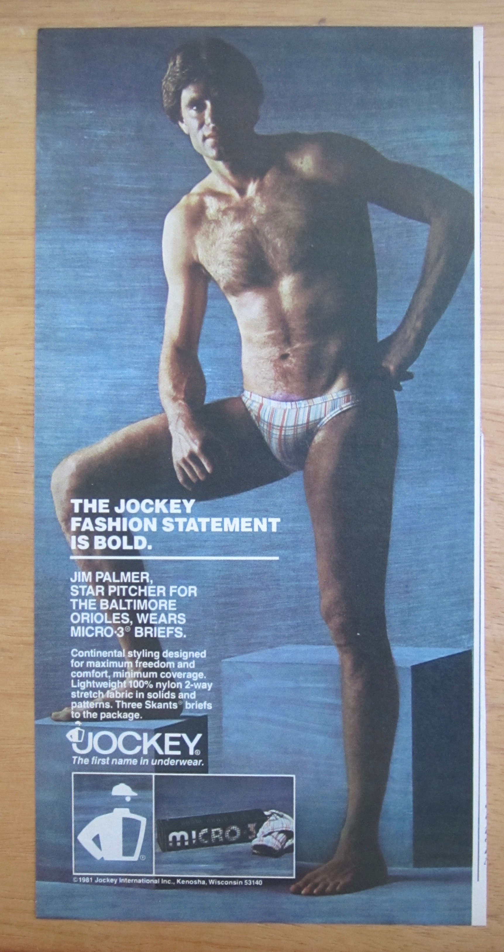 1981 Jockey Underwear with Jim Palmer