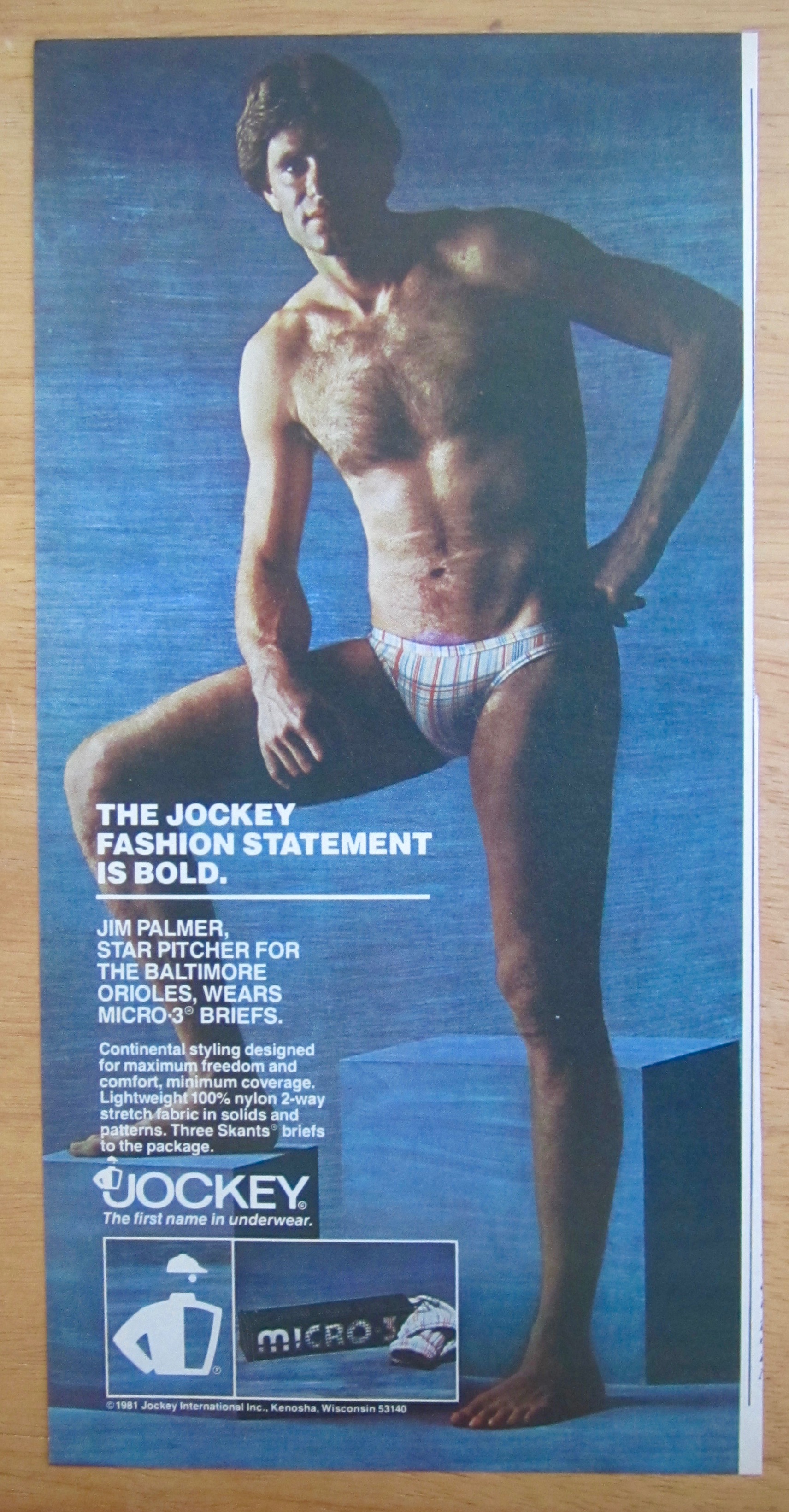 1981 Jockey Underwear with Jim Palmer
