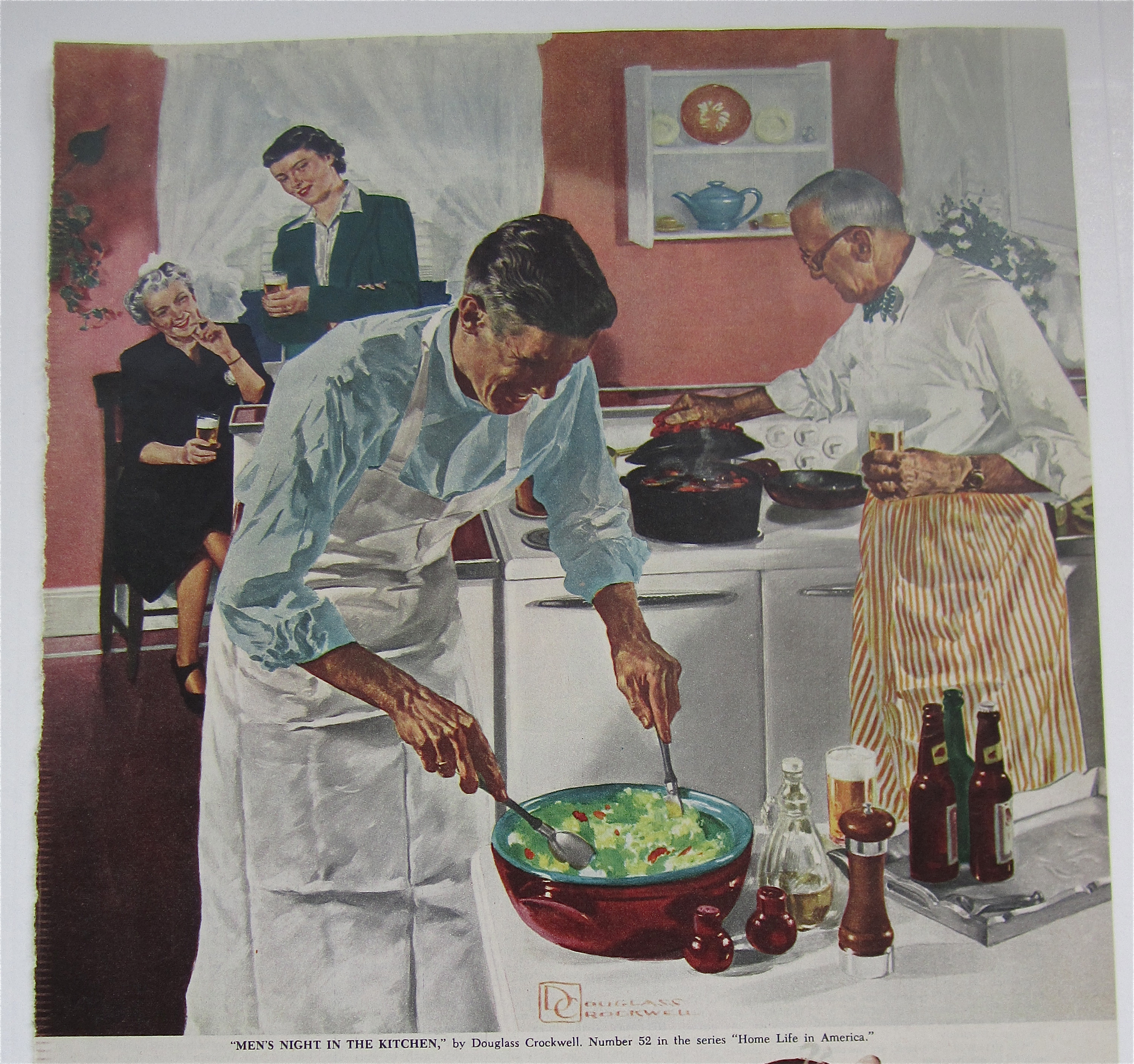 1951 Beer Belongs By Douglas Crockwell (Men's Night)