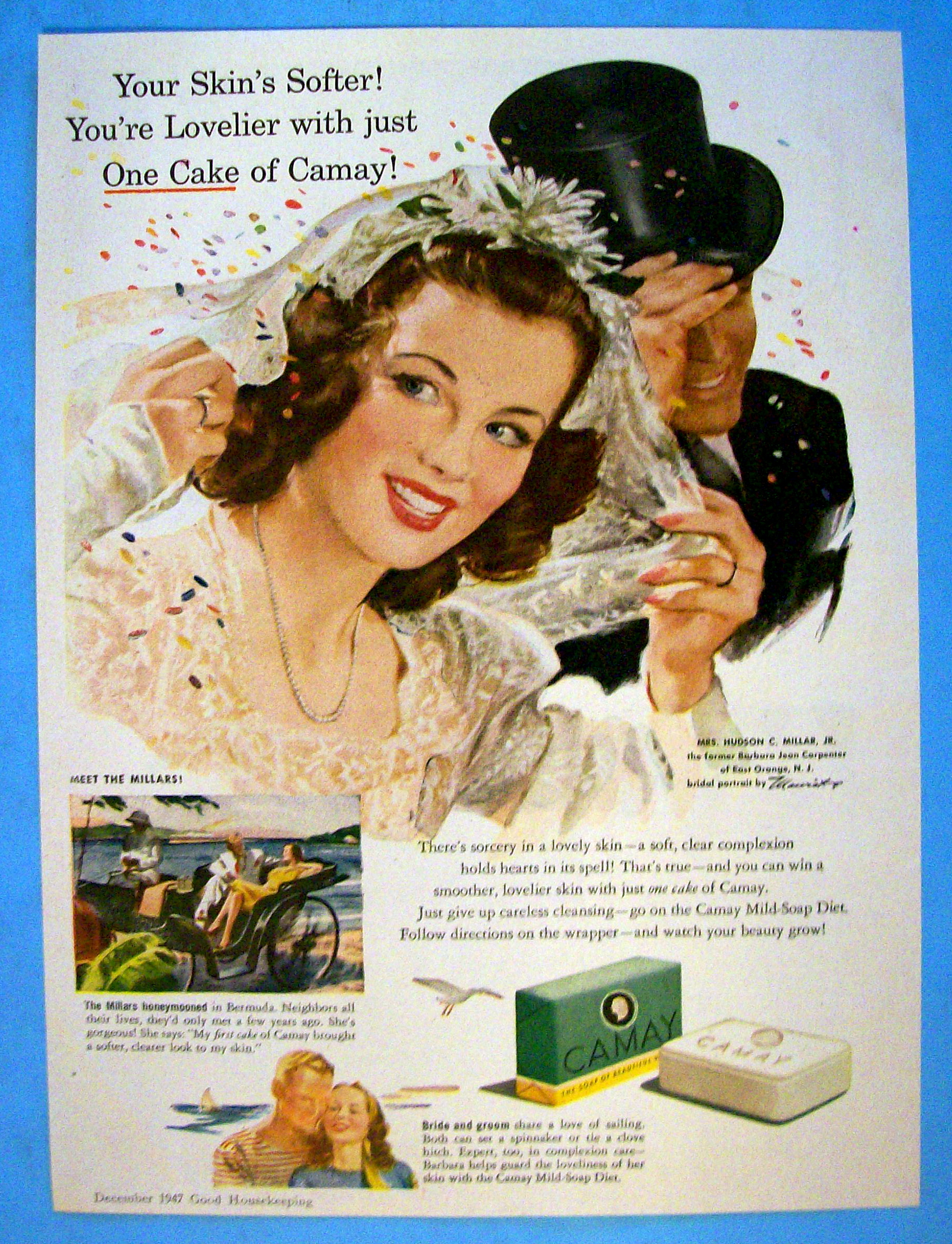 1947 Camay Soap with Bride & Groom