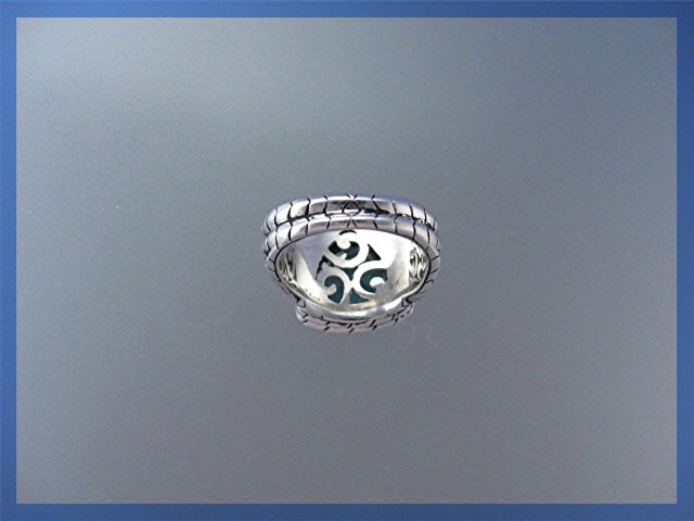 Ring 14K Gold Sterling Silver Blue Topaz