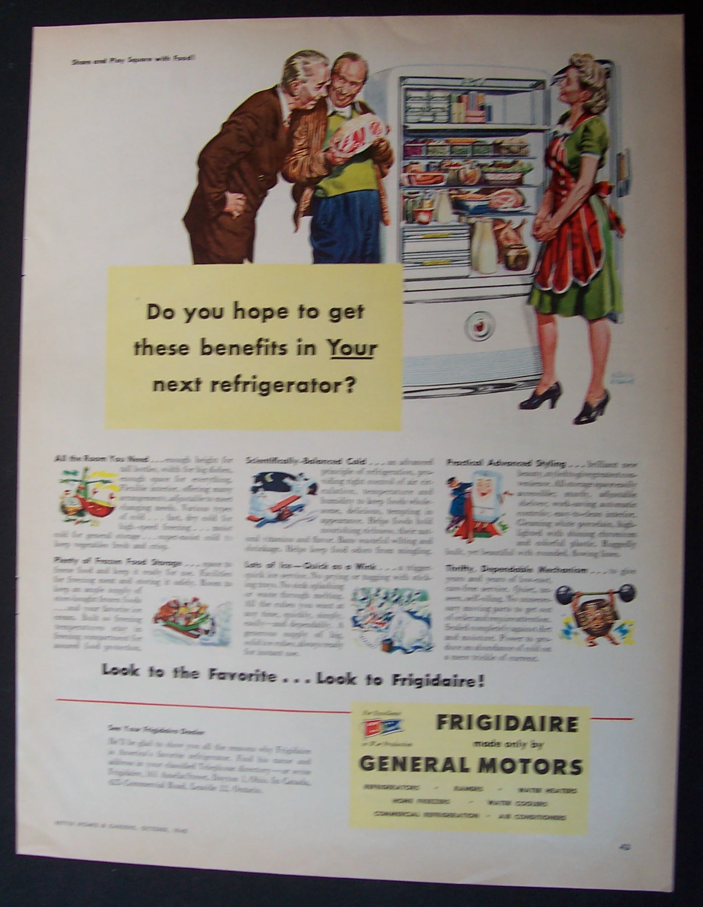 1945  Frigidaire  Refrigerator