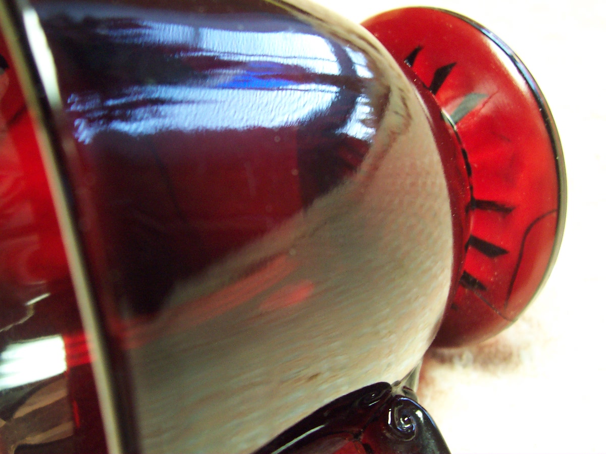 Anchor Hocking Ruby Red Glass Open Sugar Bowl