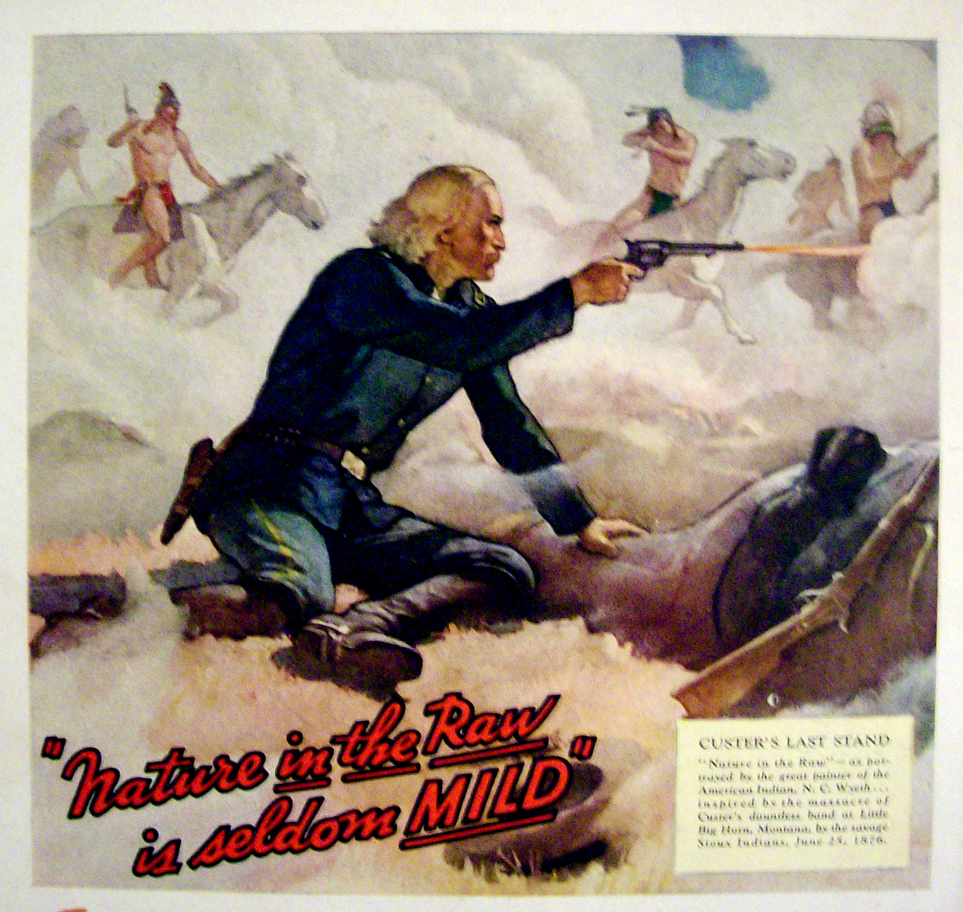 1932 Lucky Strike Cigarettes with Custer's Last Stand