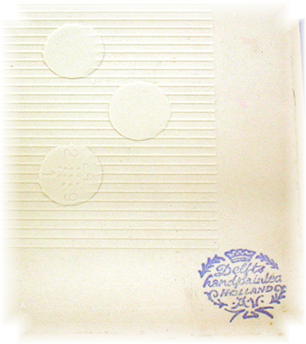 Blue Delft Wall Tile, 5 3/4 x 5 7/8 Handpainted