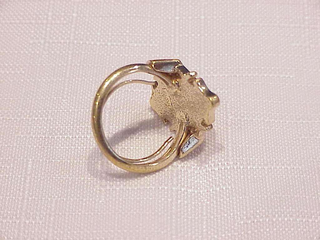 Avon Cameo And Seed Pearl Ring And Matching Stick Pin
