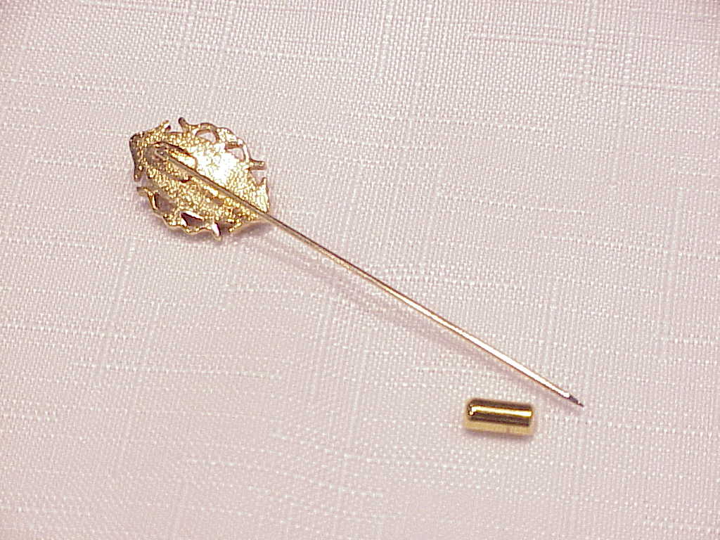 Avon Cameo And Seed Pearl Ring And Matching Stick Pin