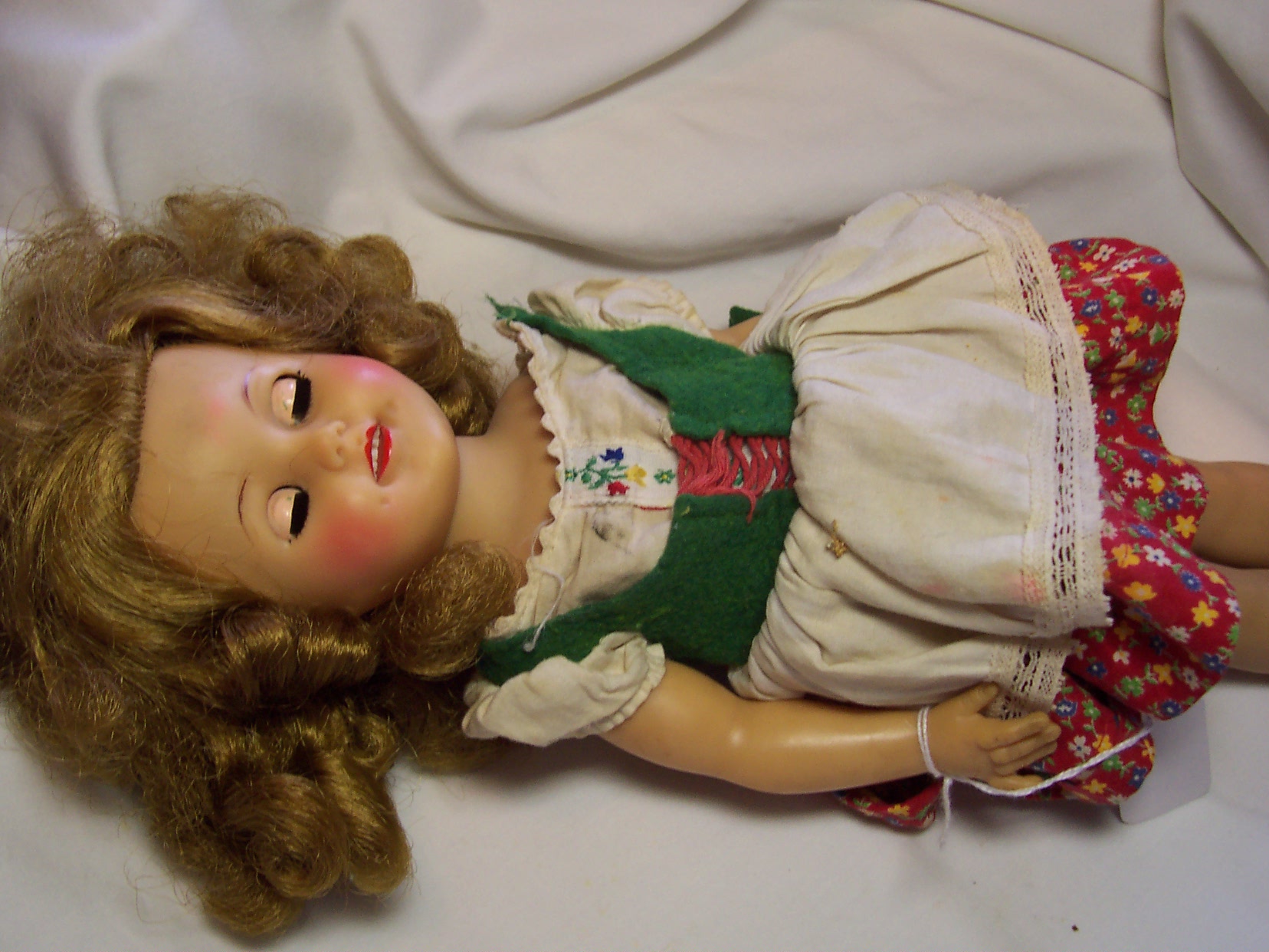 Shirley Temple Doll Ideal 15 Inch Heidi Dress