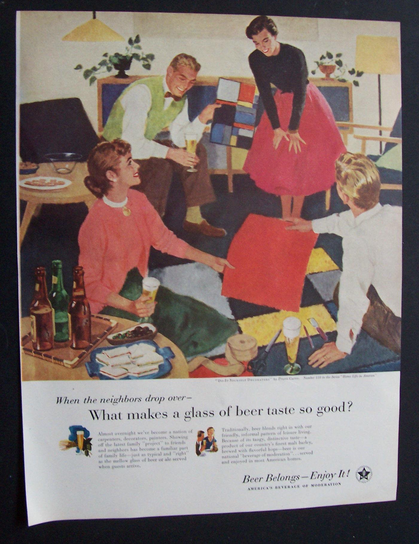 1956 Beer Belongs By Pruett Carter