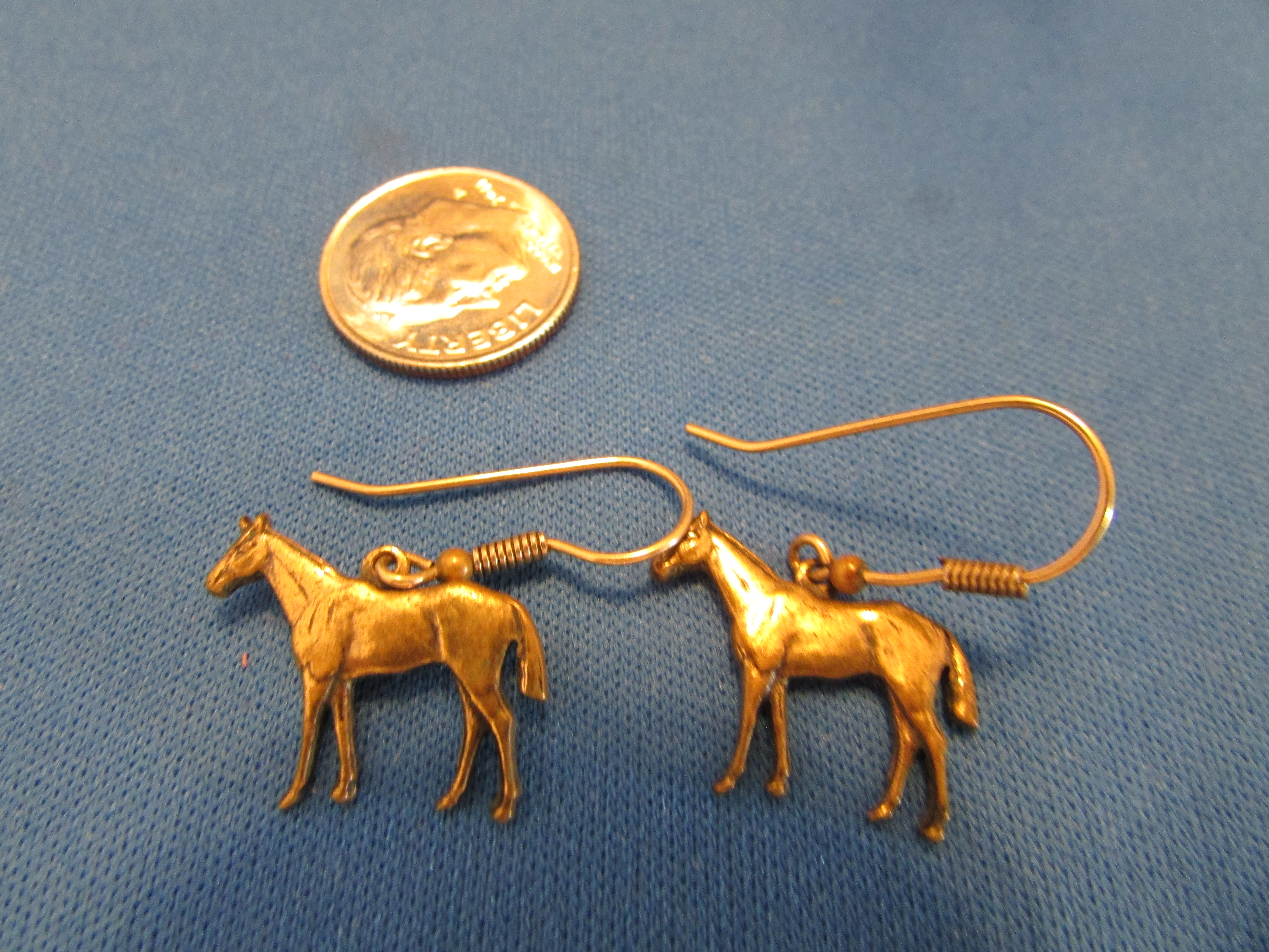 Metal Horse Earrings