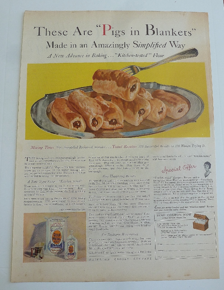 1929 Gold Medal Flour With Pigs In Blanket