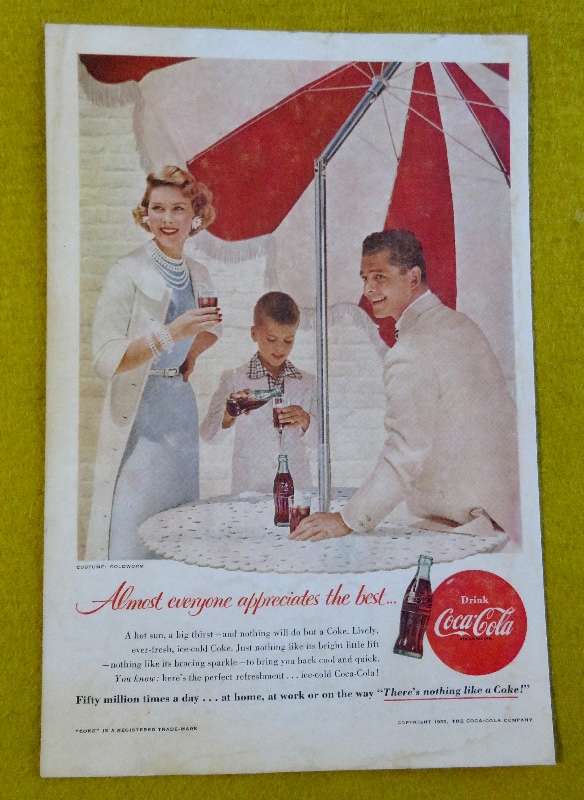 1956 Coca Cola (Coke) with Family on Picnic
