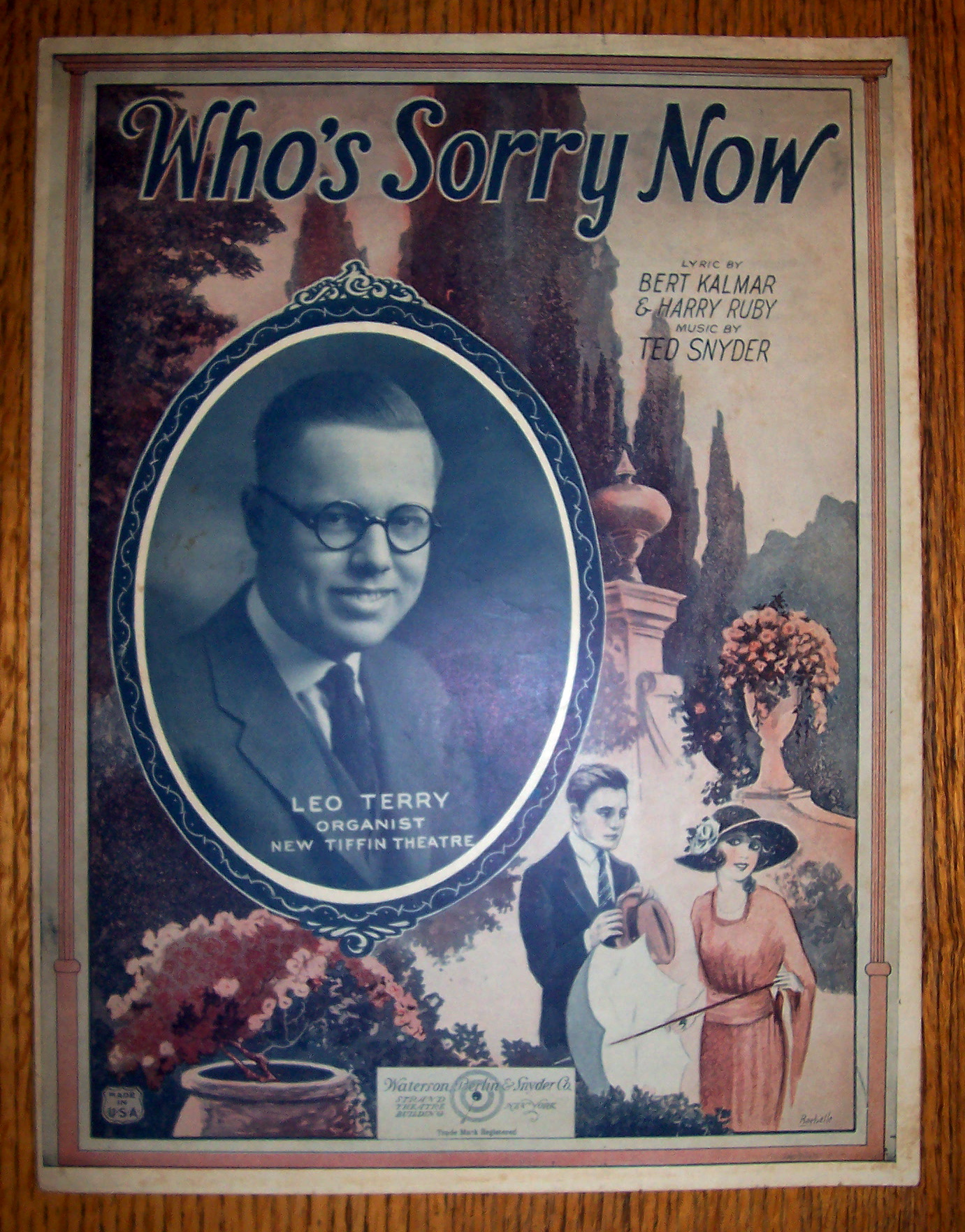 Sheet Music For 1923 Who's Sorry Now
