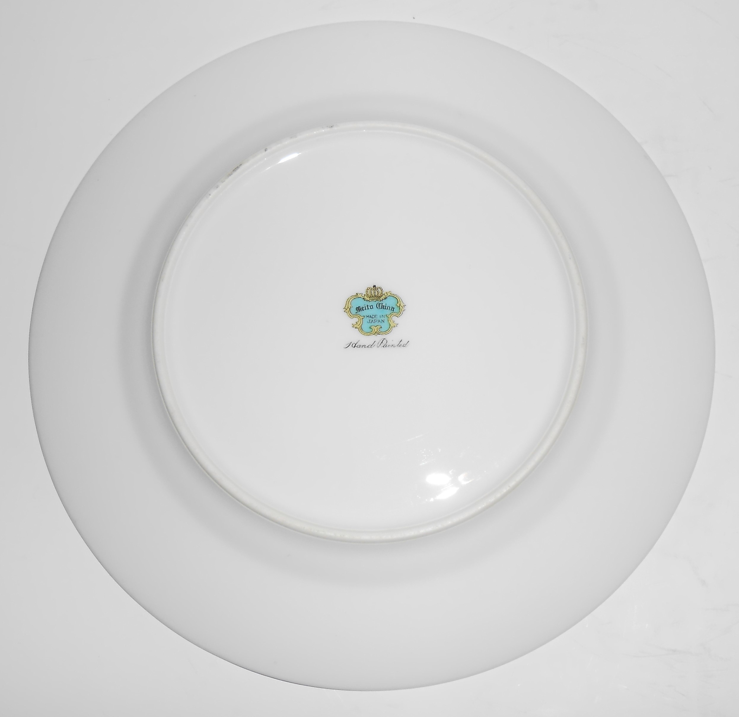 Meito China Porcelain Japan Floral Gold Green Yellow Sa