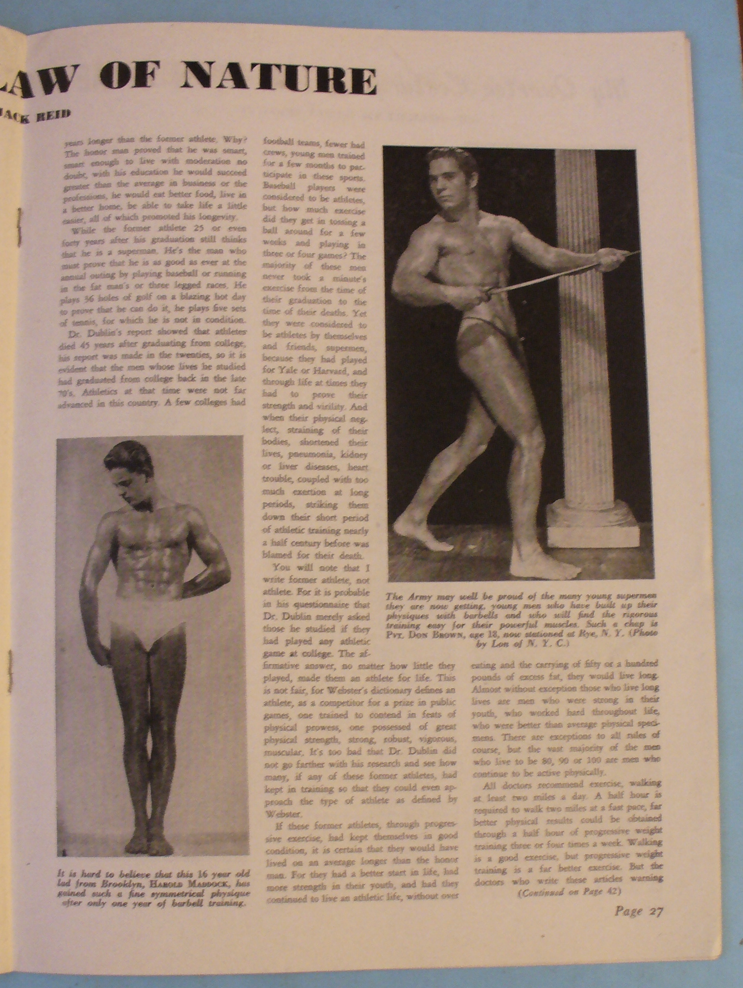 Strength & Health Magazine, September 1944 Steve Stanko