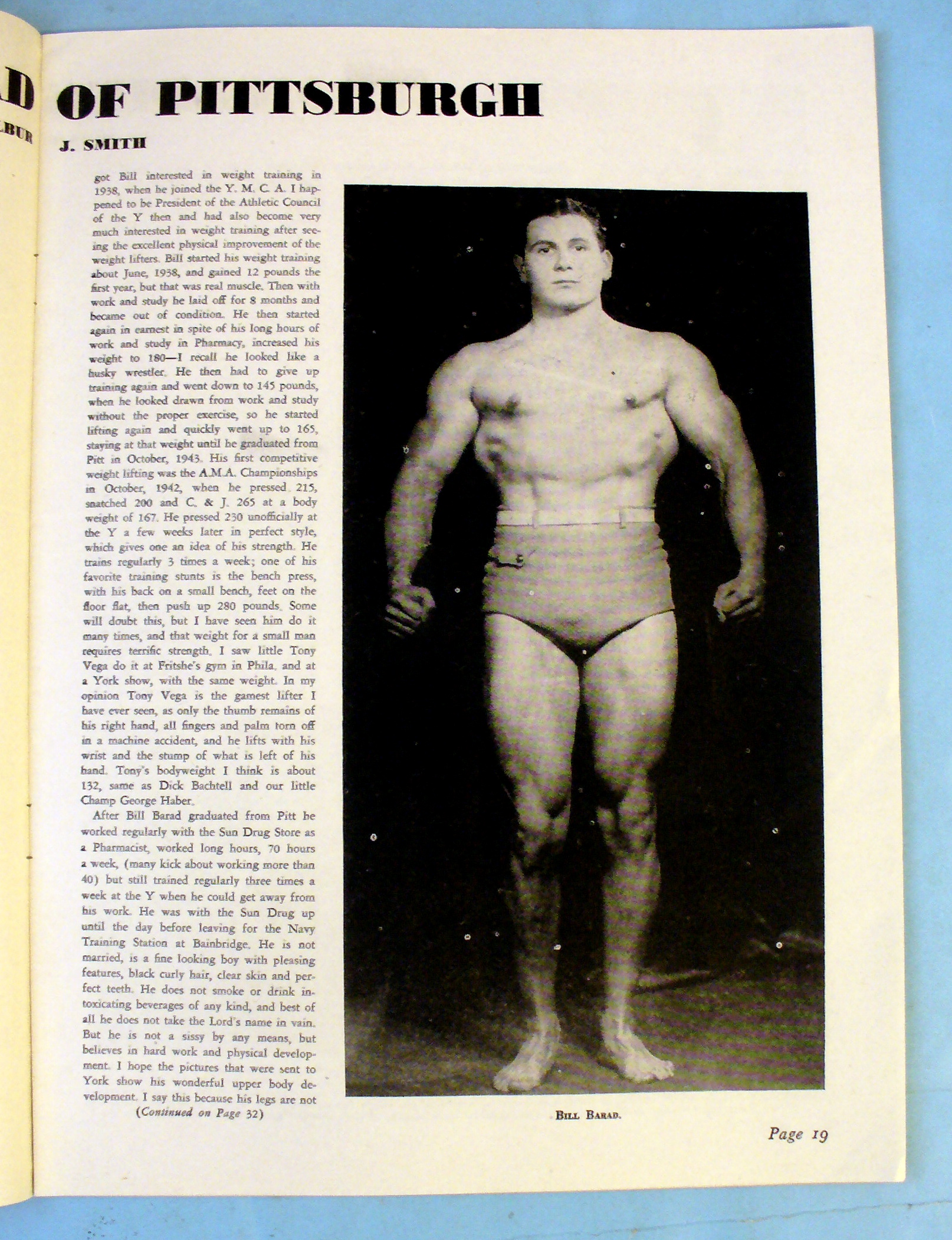 Strength & Health Magazine, September 1944 Steve Stanko