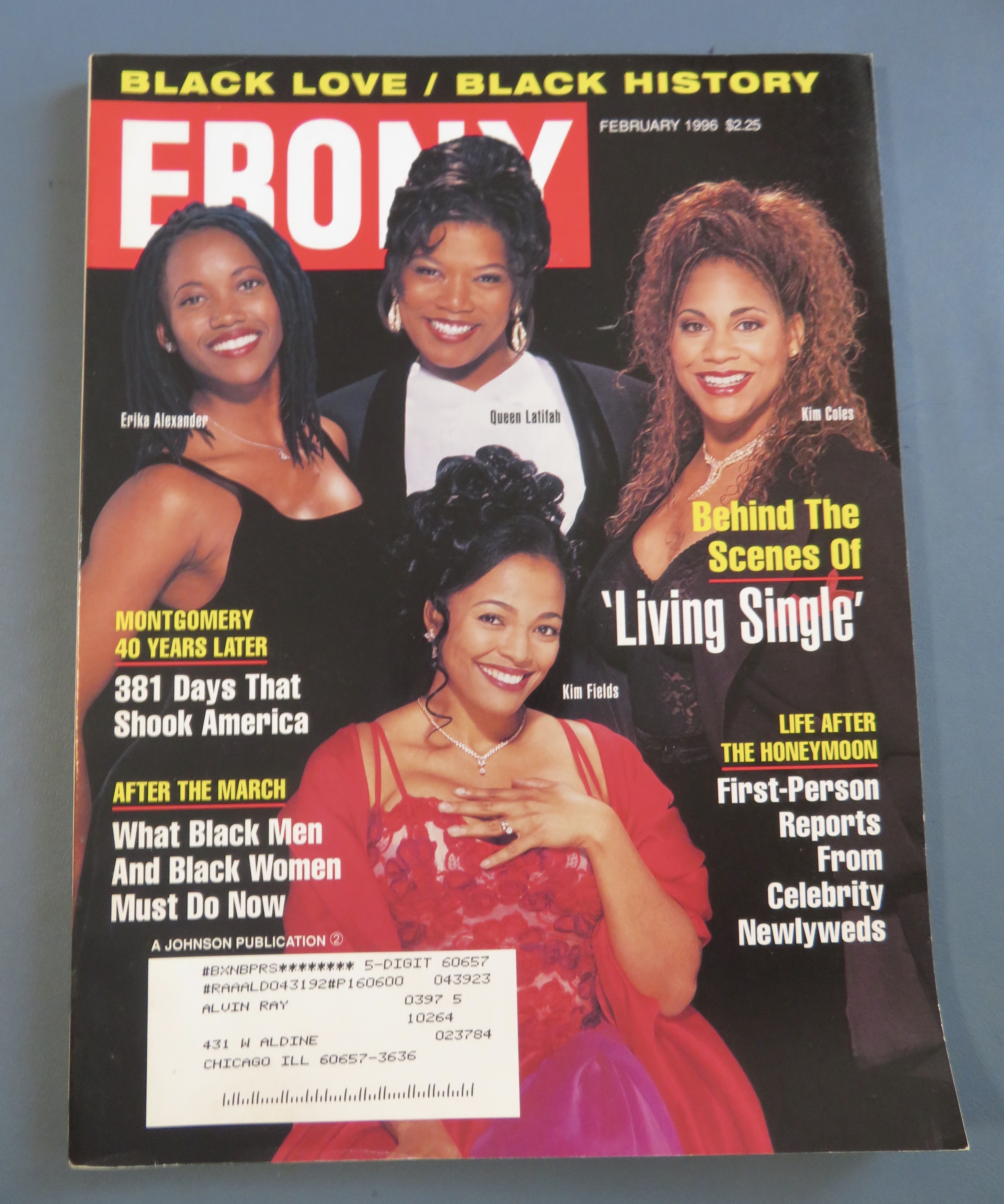 Ebony Magazine February 1996 Living Single Cast