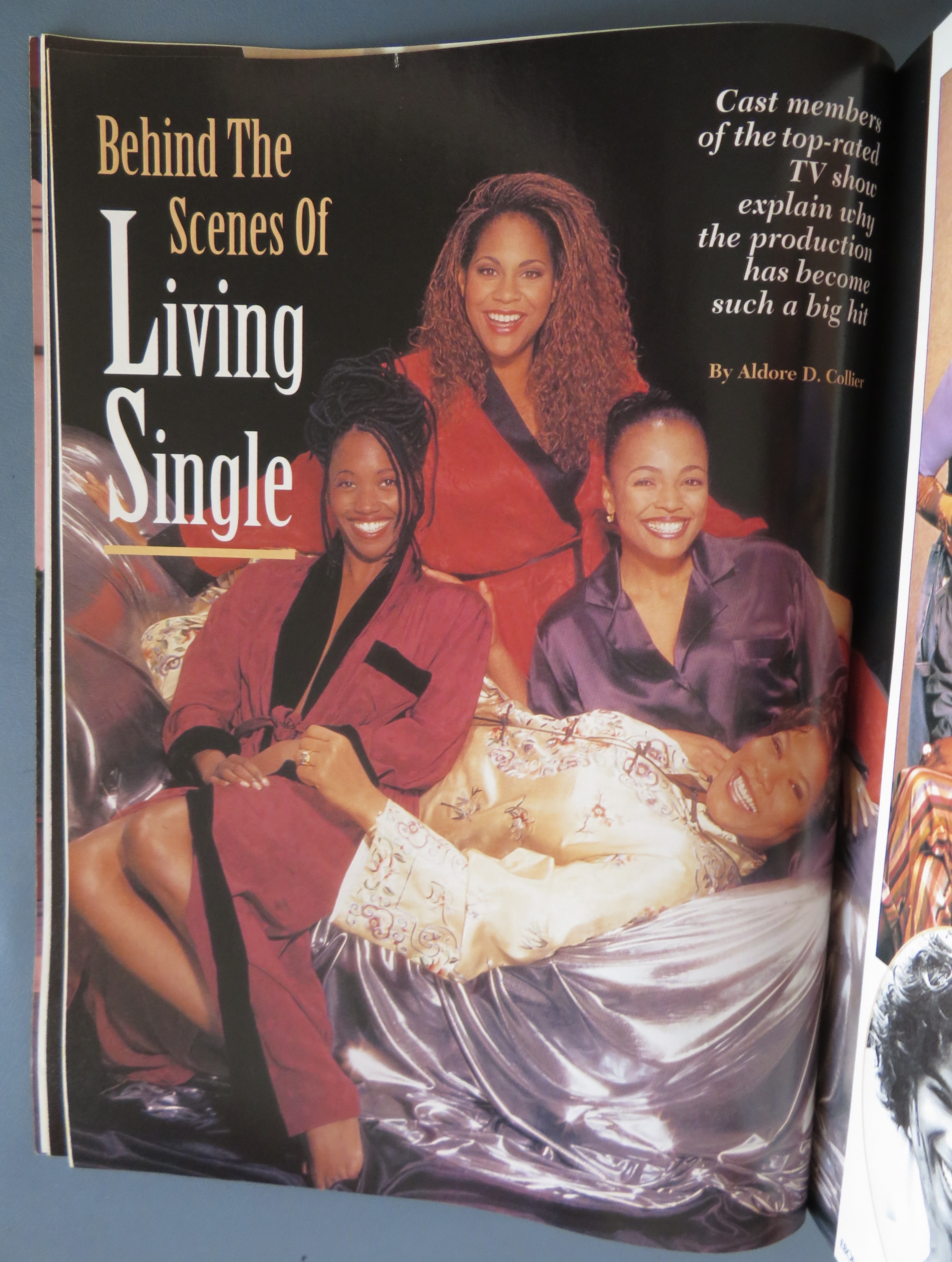 Ebony Magazine February 1996 Living Single Cast