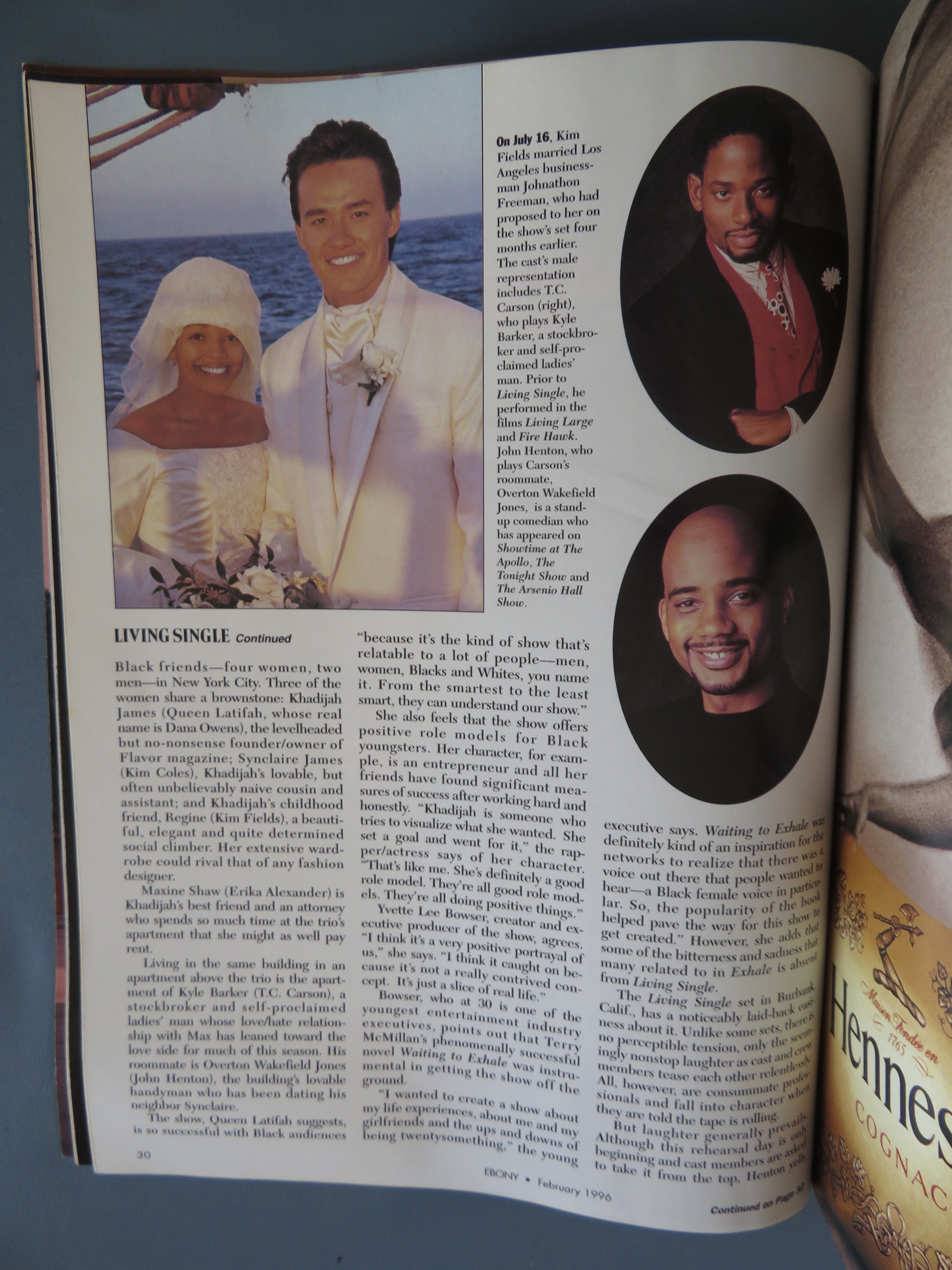 Ebony Magazine February 1996 Living Single Cast