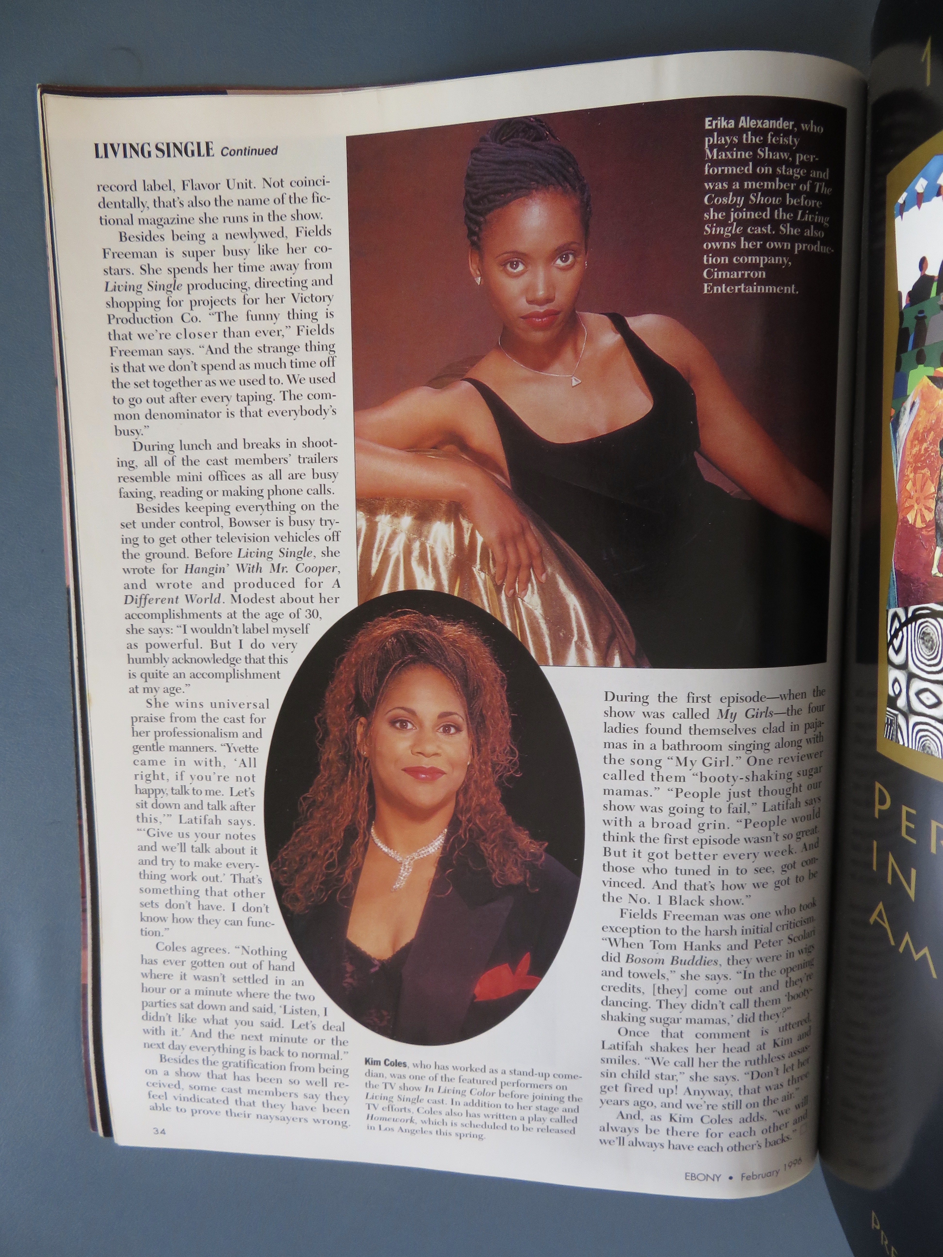 Ebony Magazine February 1996 Living Single Cast