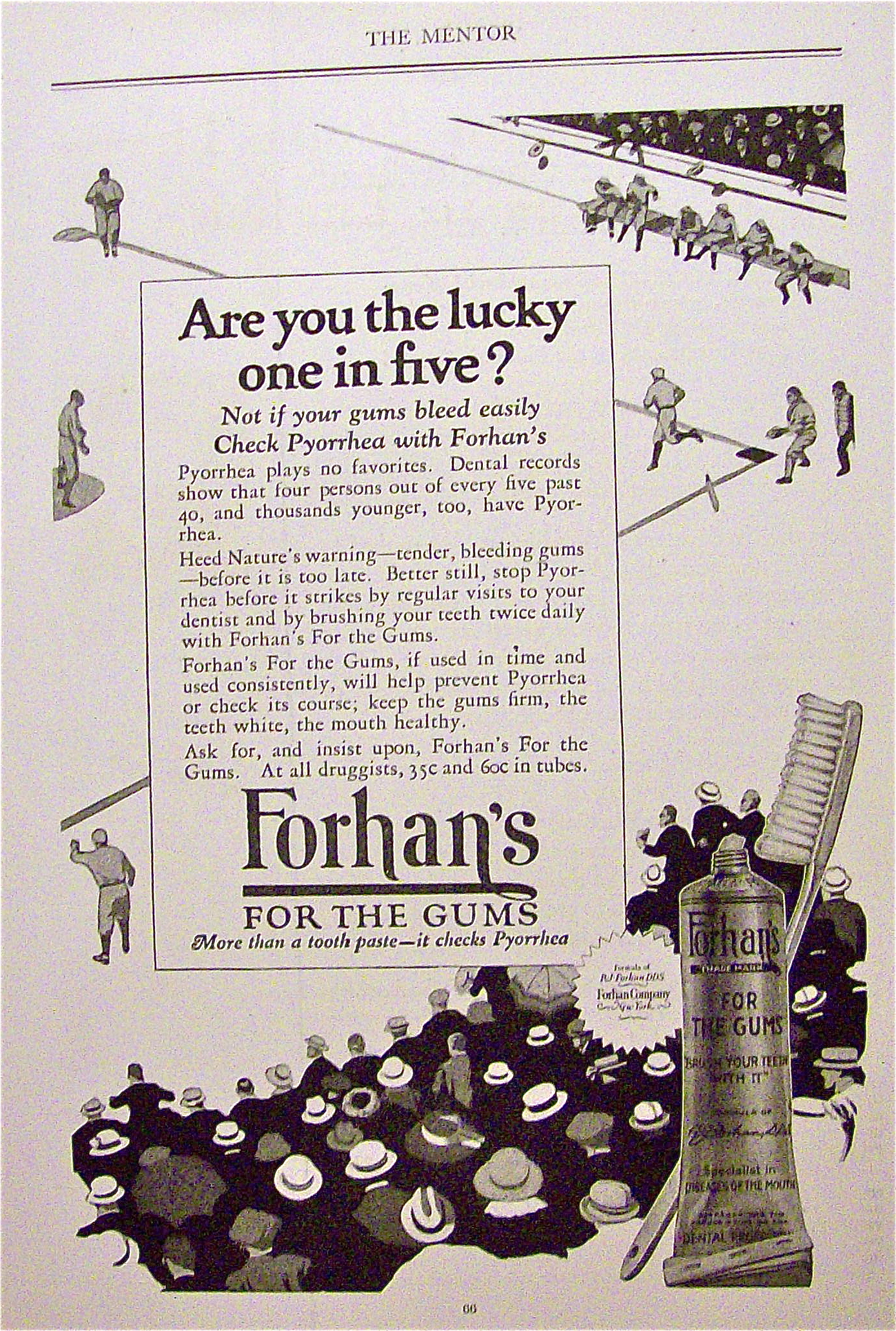 1924 Forhan's For The Gums with Baseball