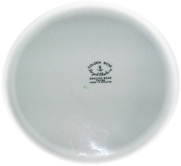 English Bone China Golden Rose Royal Chelsea Plate