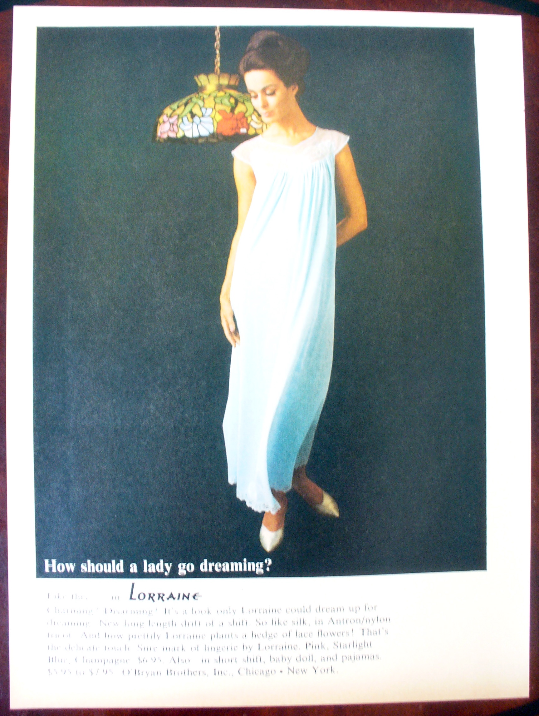 1963 Lorraine With Woman In Night Gown