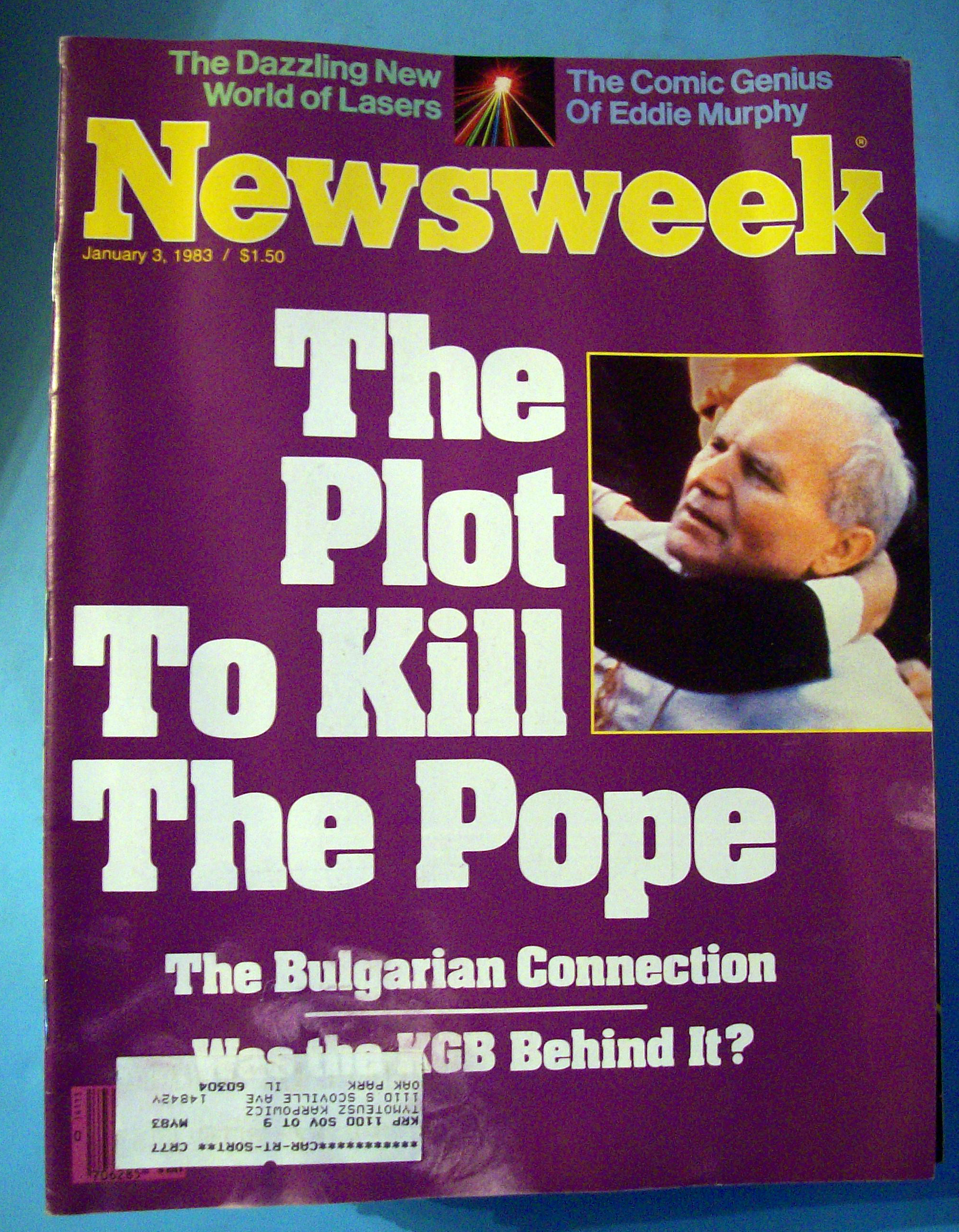 Newsweek Magazine - January 3, 1983 - Plot To Kill Pope