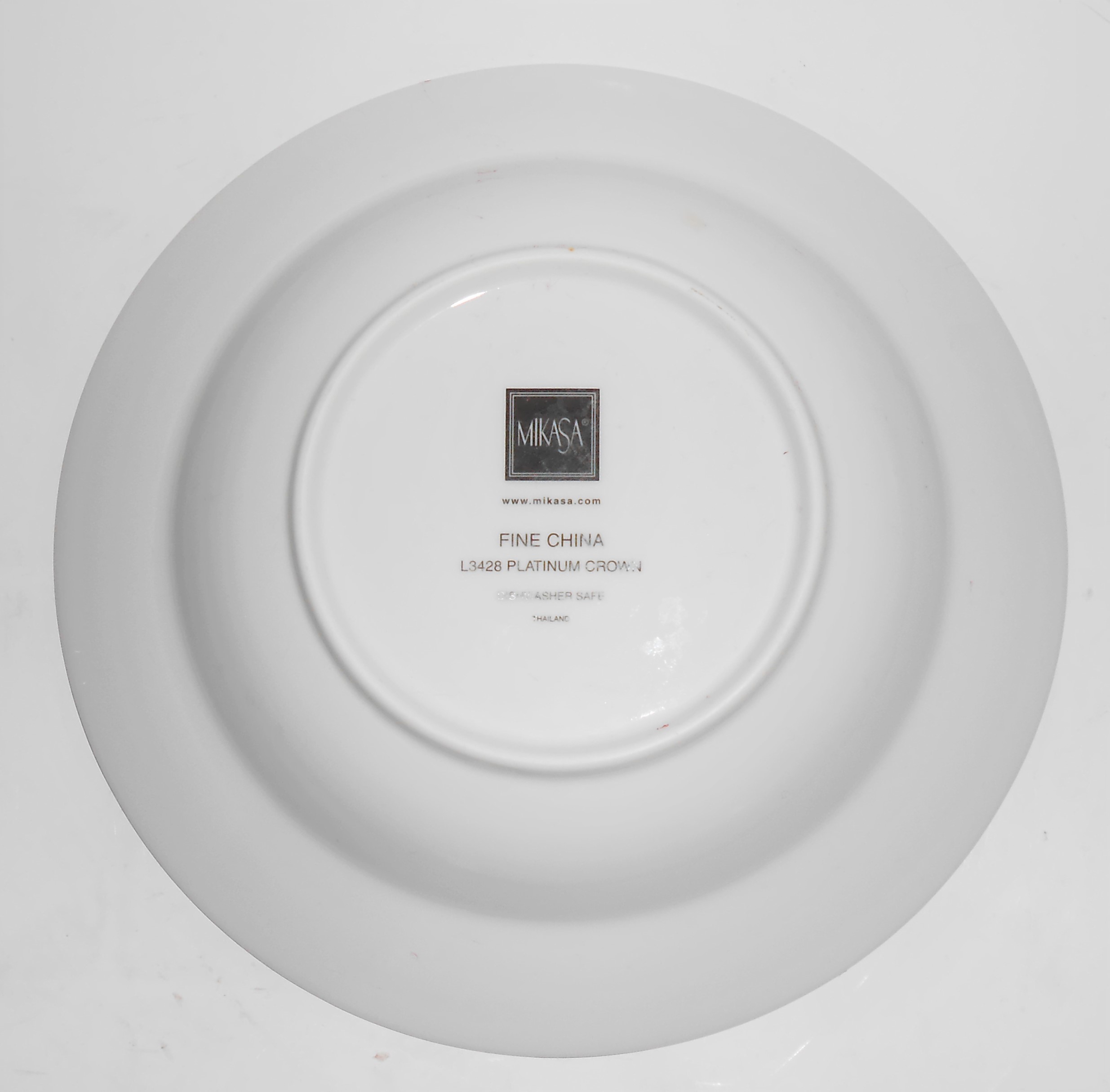 Mikasa Fine China Platinum Crown Rimmed Soup Bowl