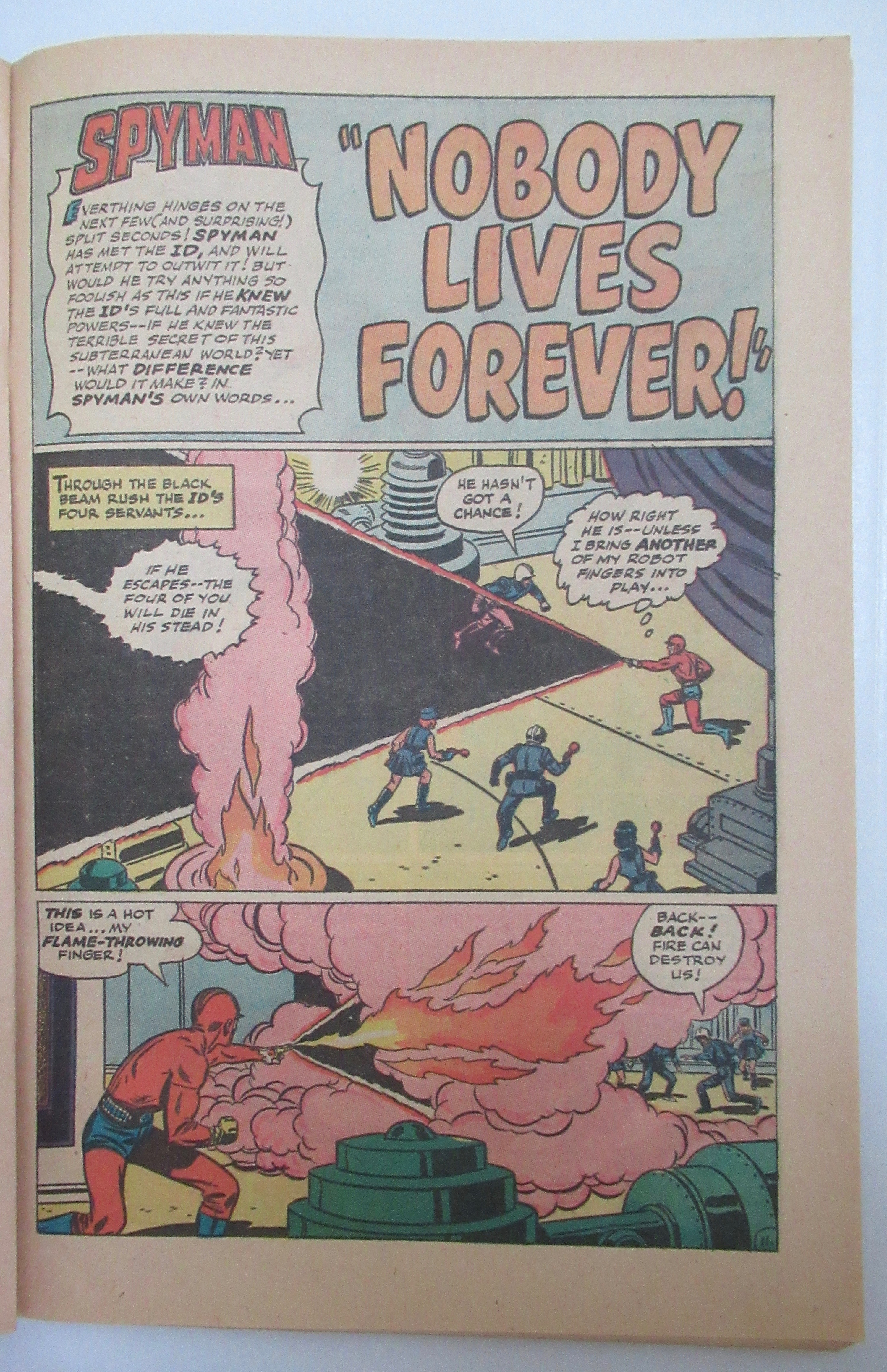Spyman Comic February 1967 The Death Of A Hero