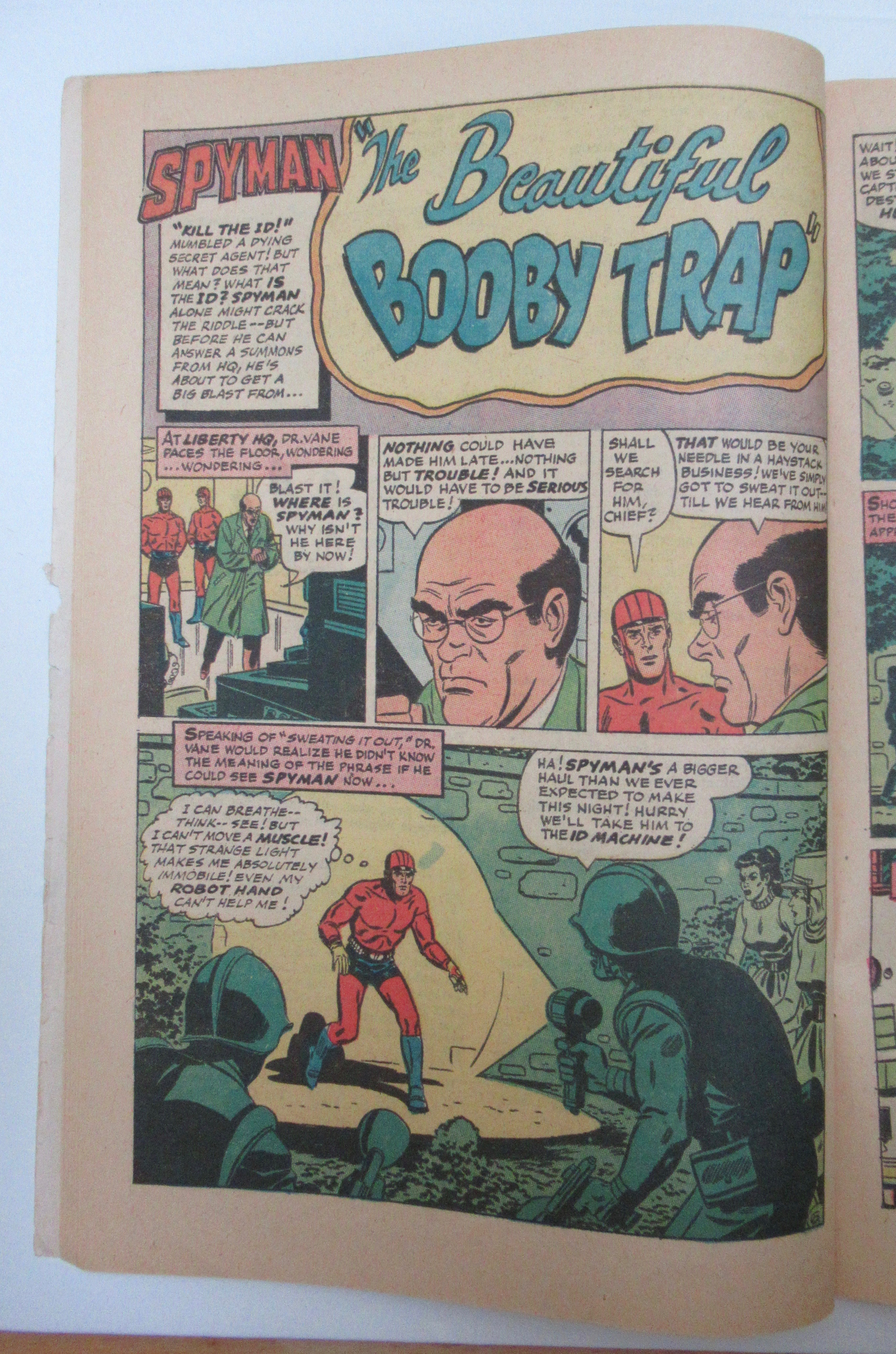 Spyman Comic February 1967 The Death Of A Hero